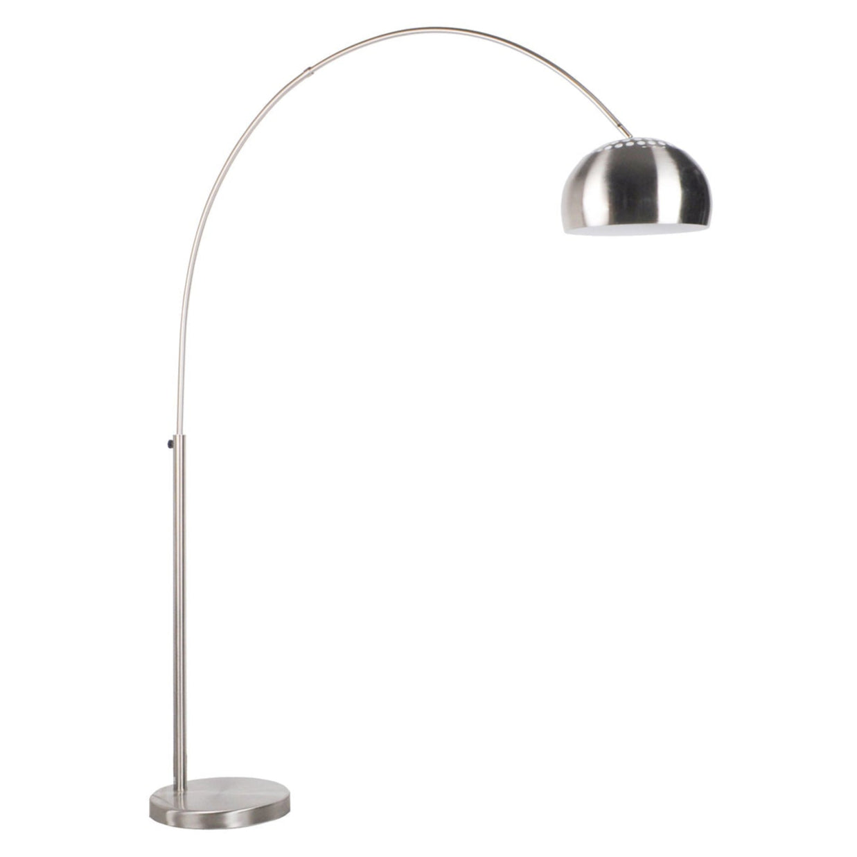 Metal Bow Chrome Nickel Floor Lamp