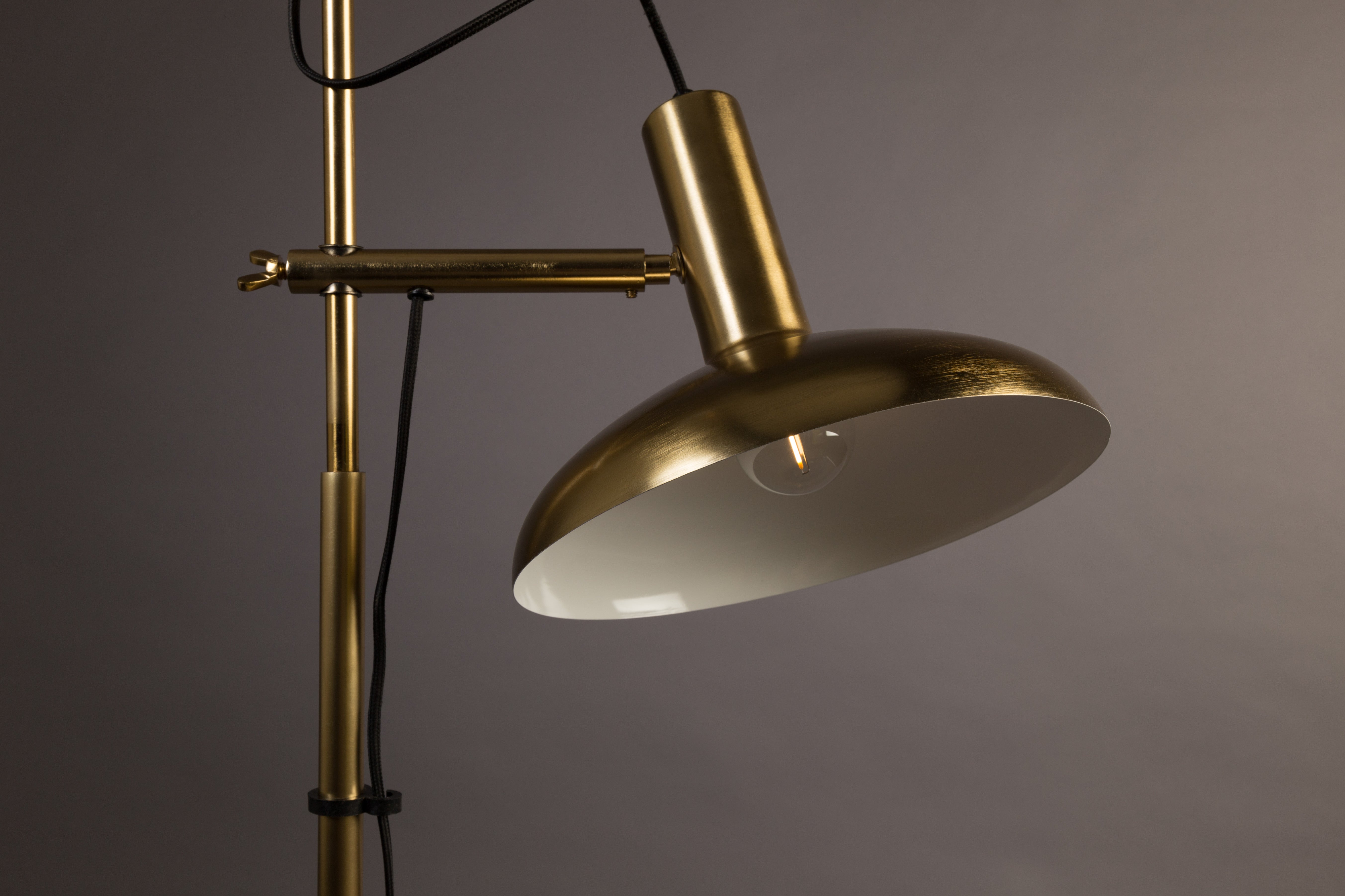 Dutchbone Karish Gold Double Head Floor Lamp
