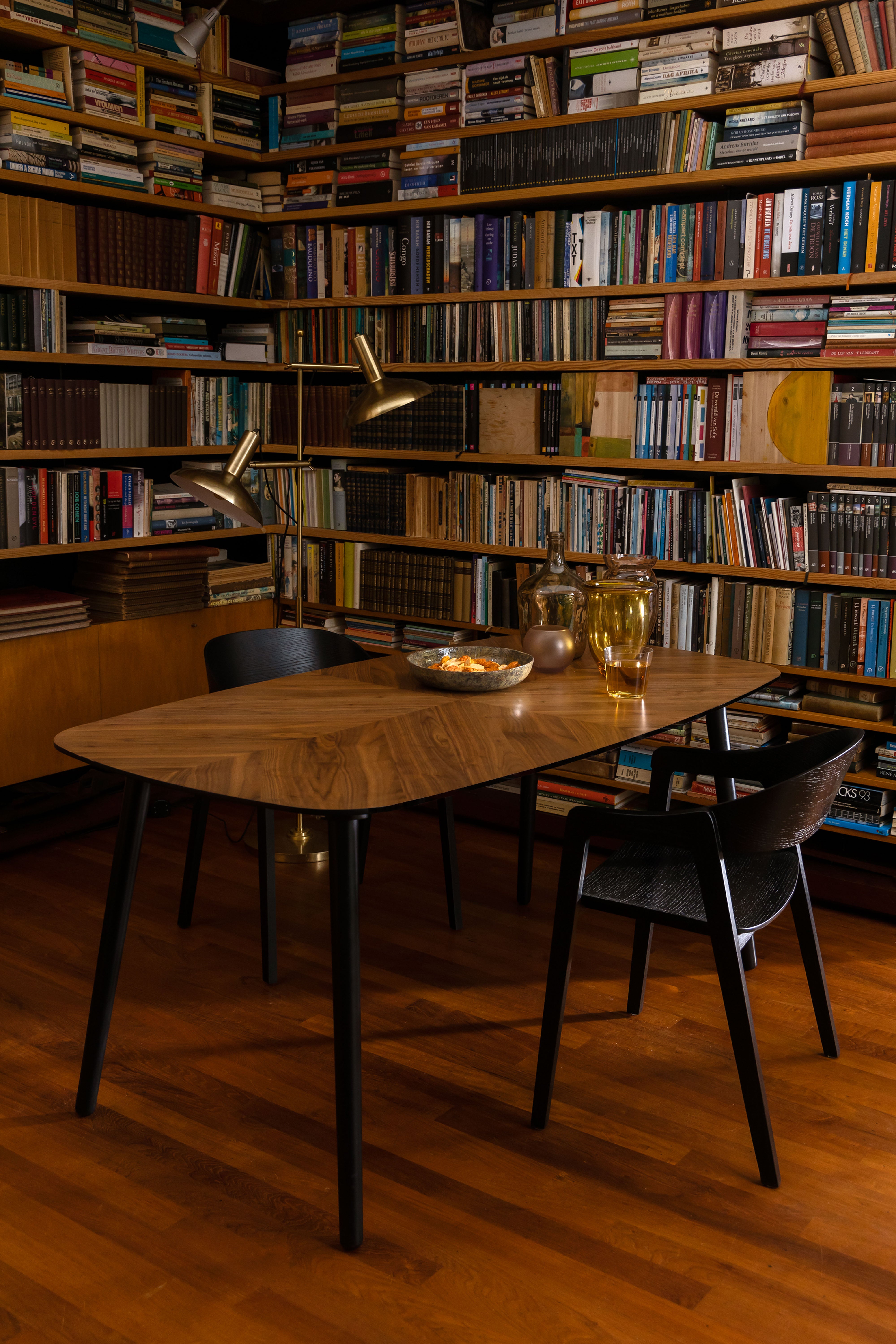 Dutchbone Karish Gold Double Head Floor Lamp