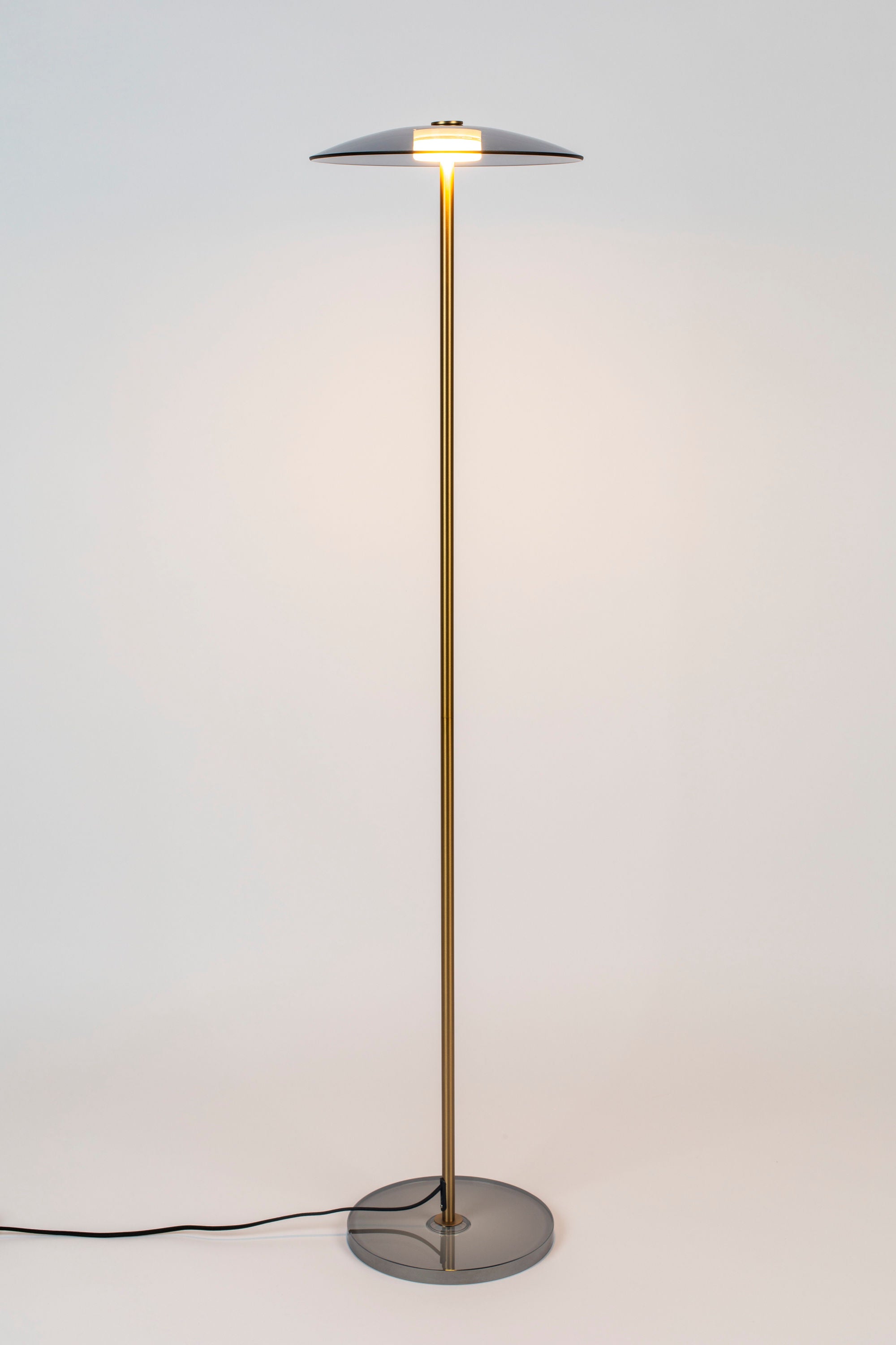 Zuiver Float Gold & Glass Floor Lamp