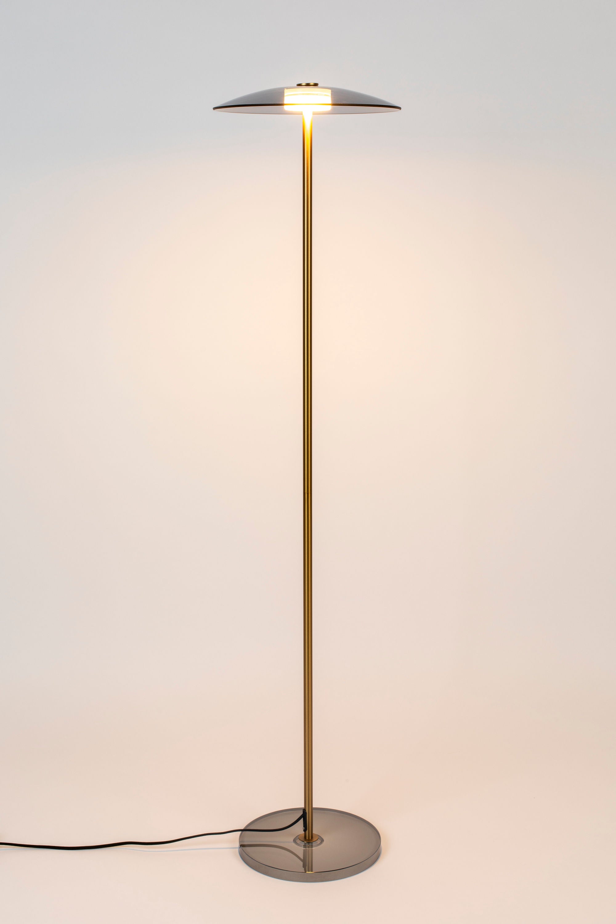 Zuiver Float Gold & Glass Floor Lamp