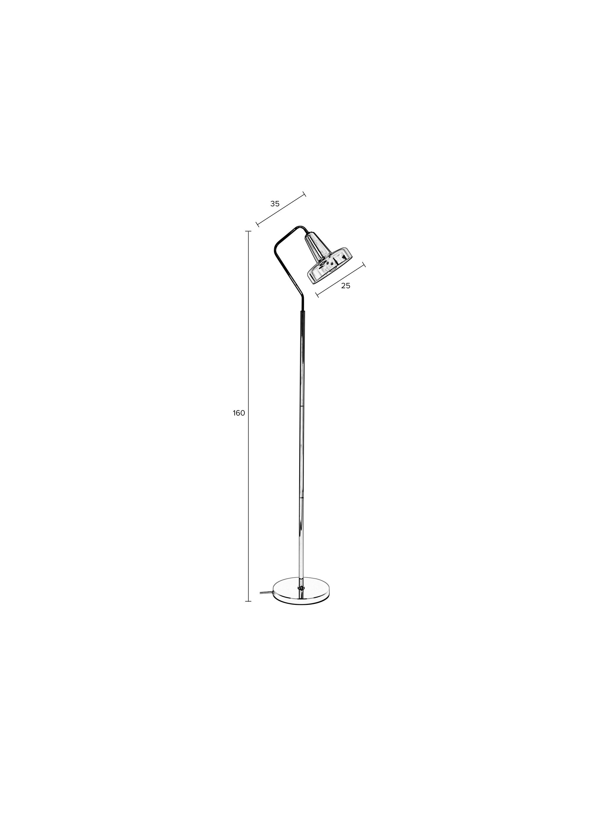 Anshin Green Glass Floor Lamp