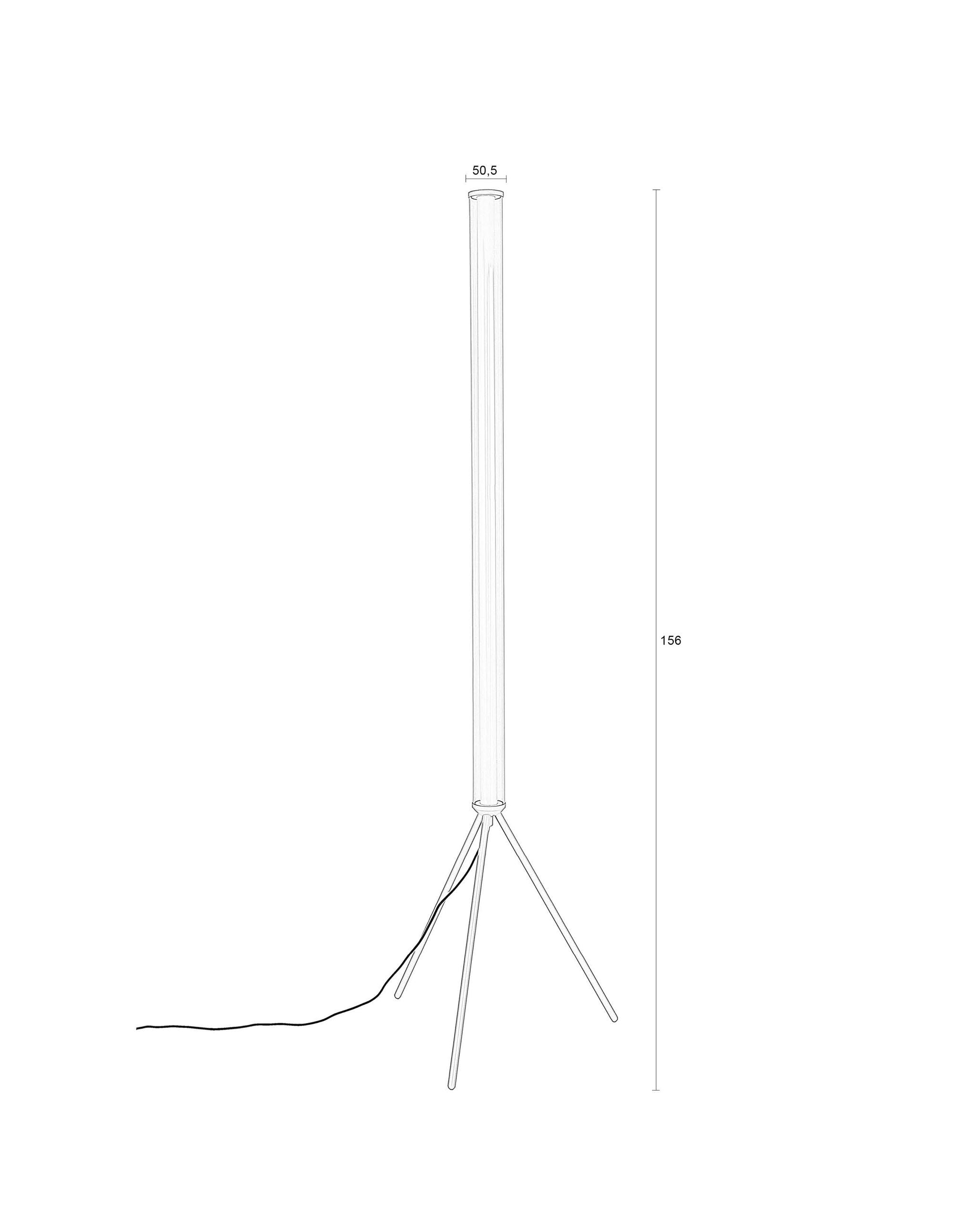 Zuiver Scotty Beige Glass Floor Lamp