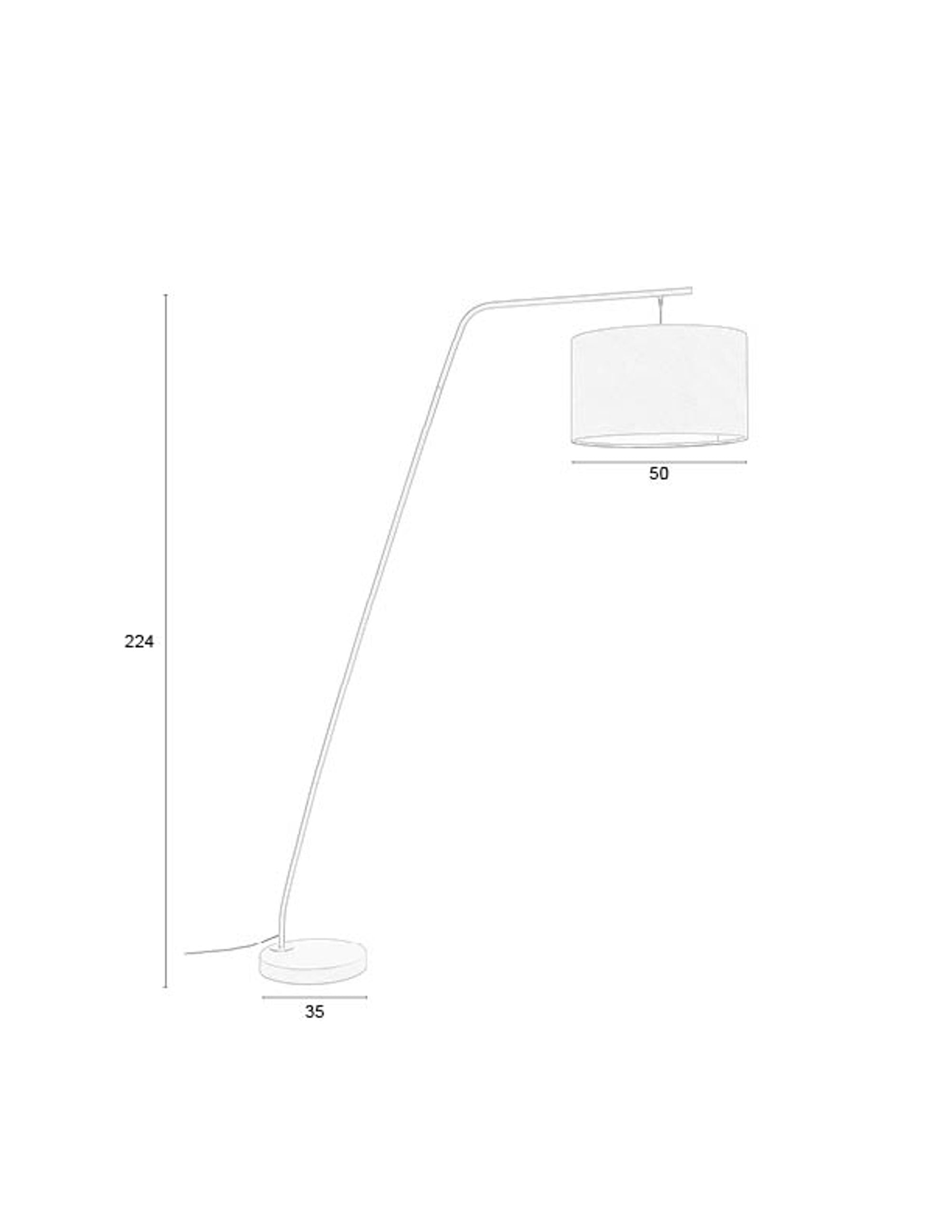 Martine White Floor Lamp