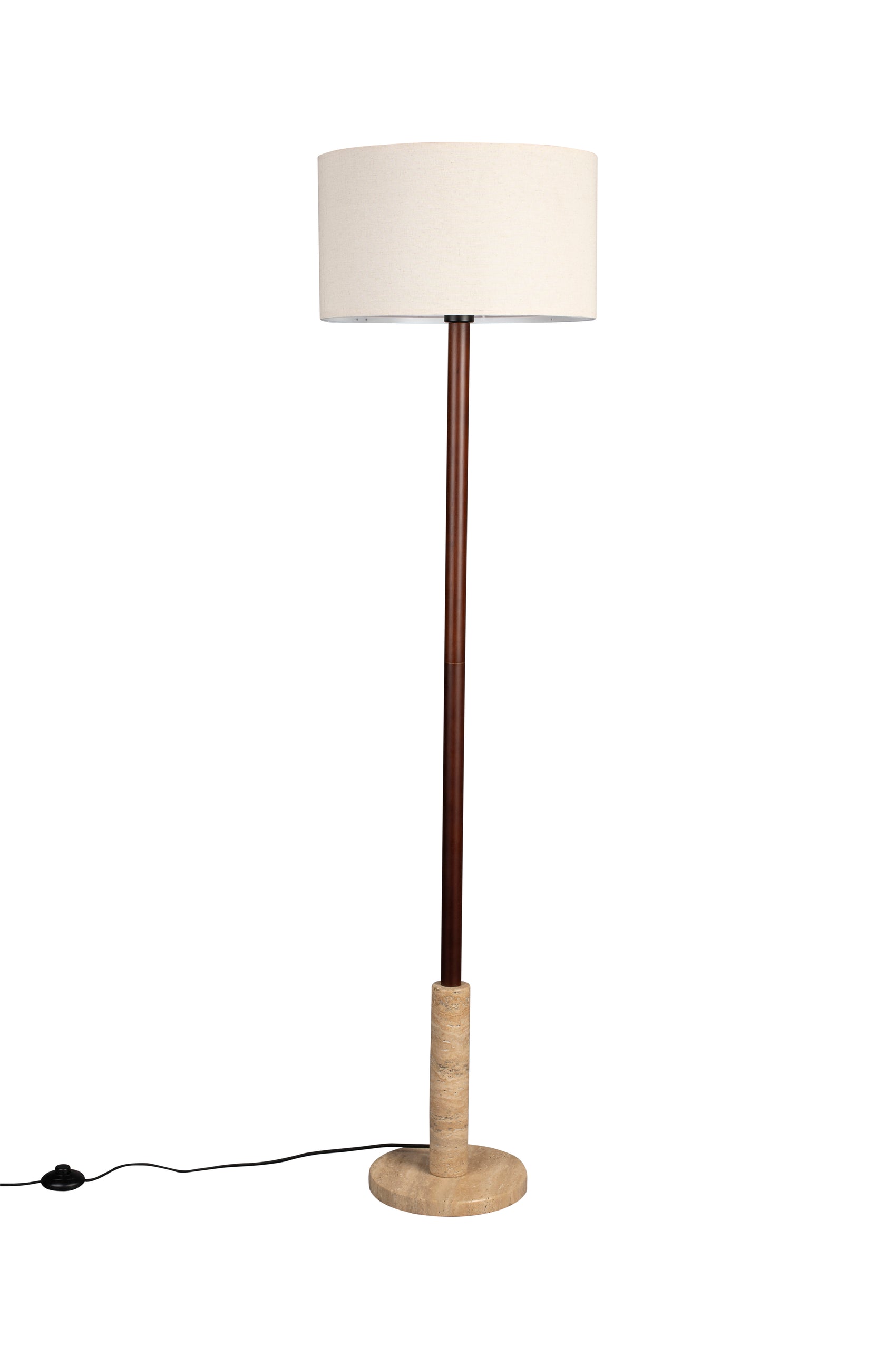 Dutchbone Yesckson Travertine Marble Floor Lamp