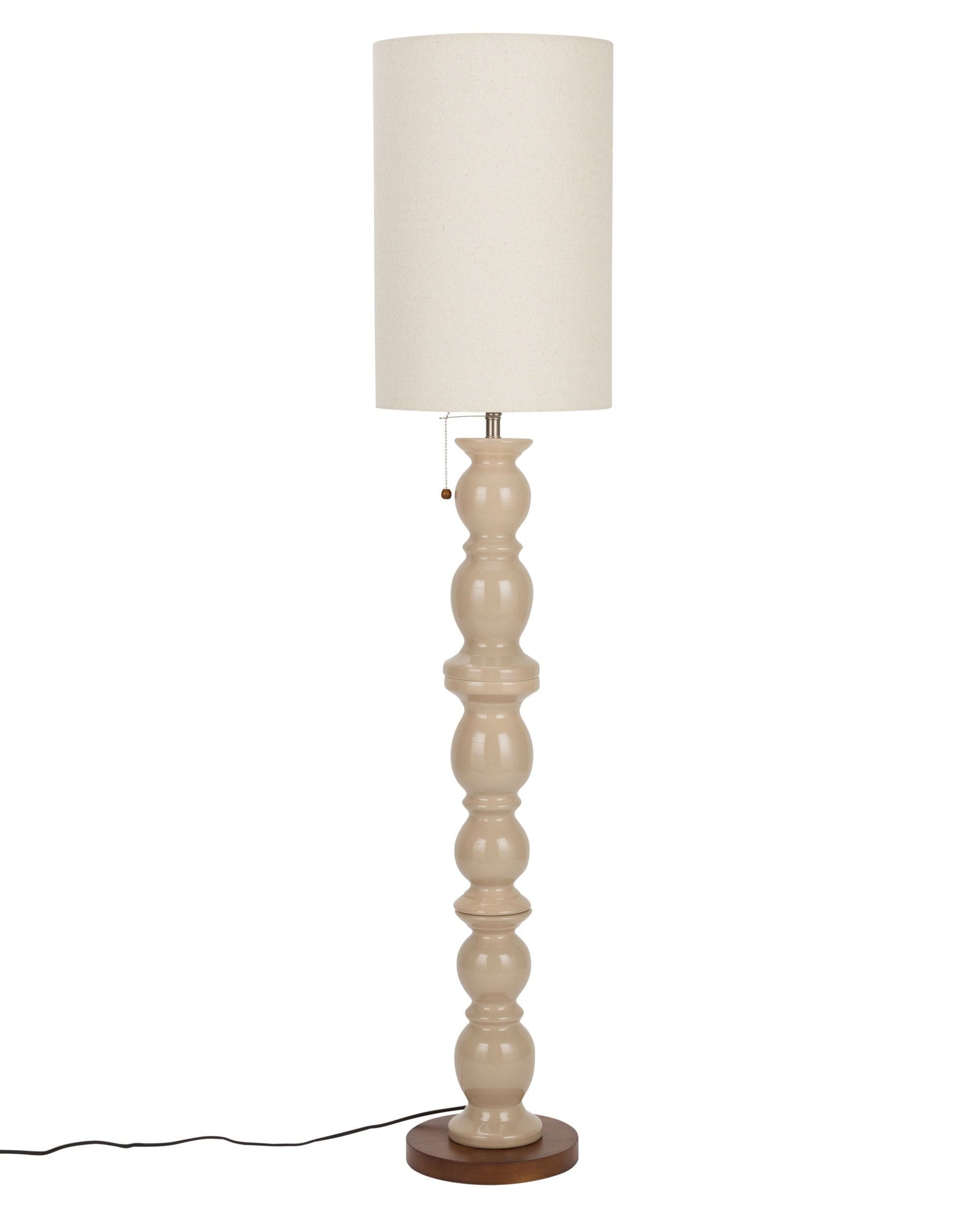 Zuiver Brew Cream Gloss Ceramic Floor Lamp