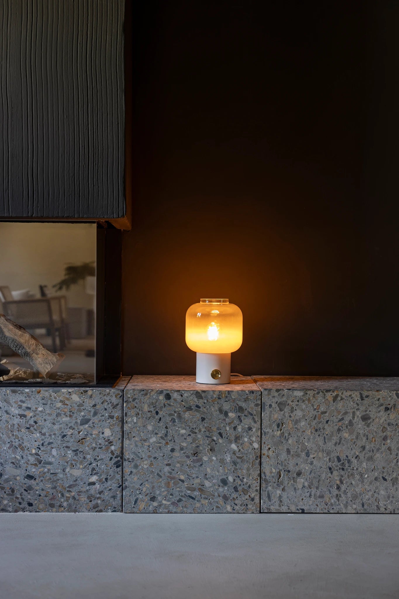 Zuiver Moody White Glass Table Lamp