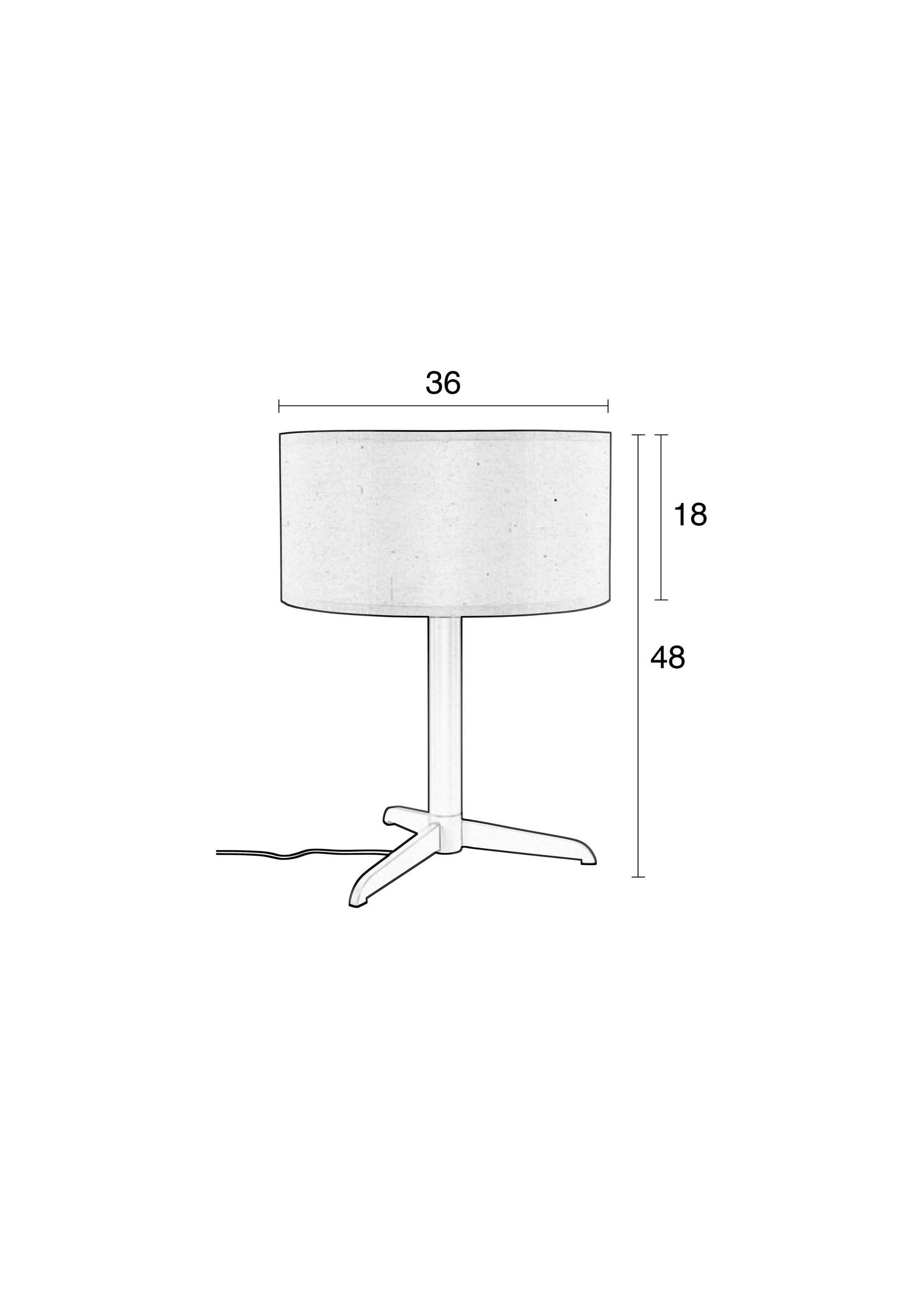 Zuiver Shelby Taupe Table Lamp