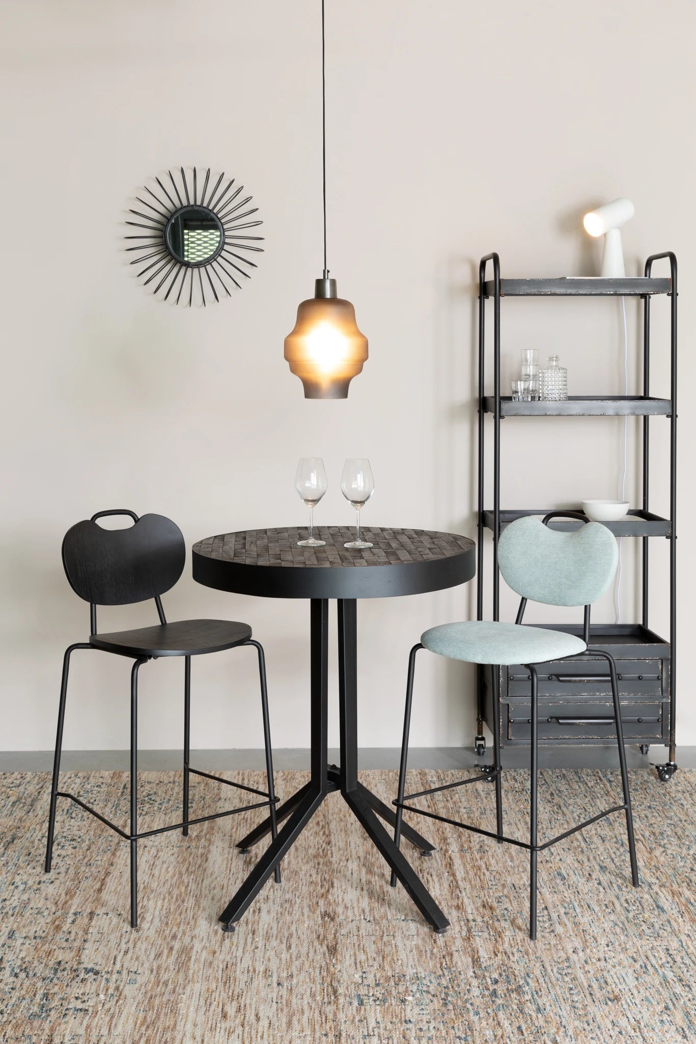Vesper White Iron Table Lamp