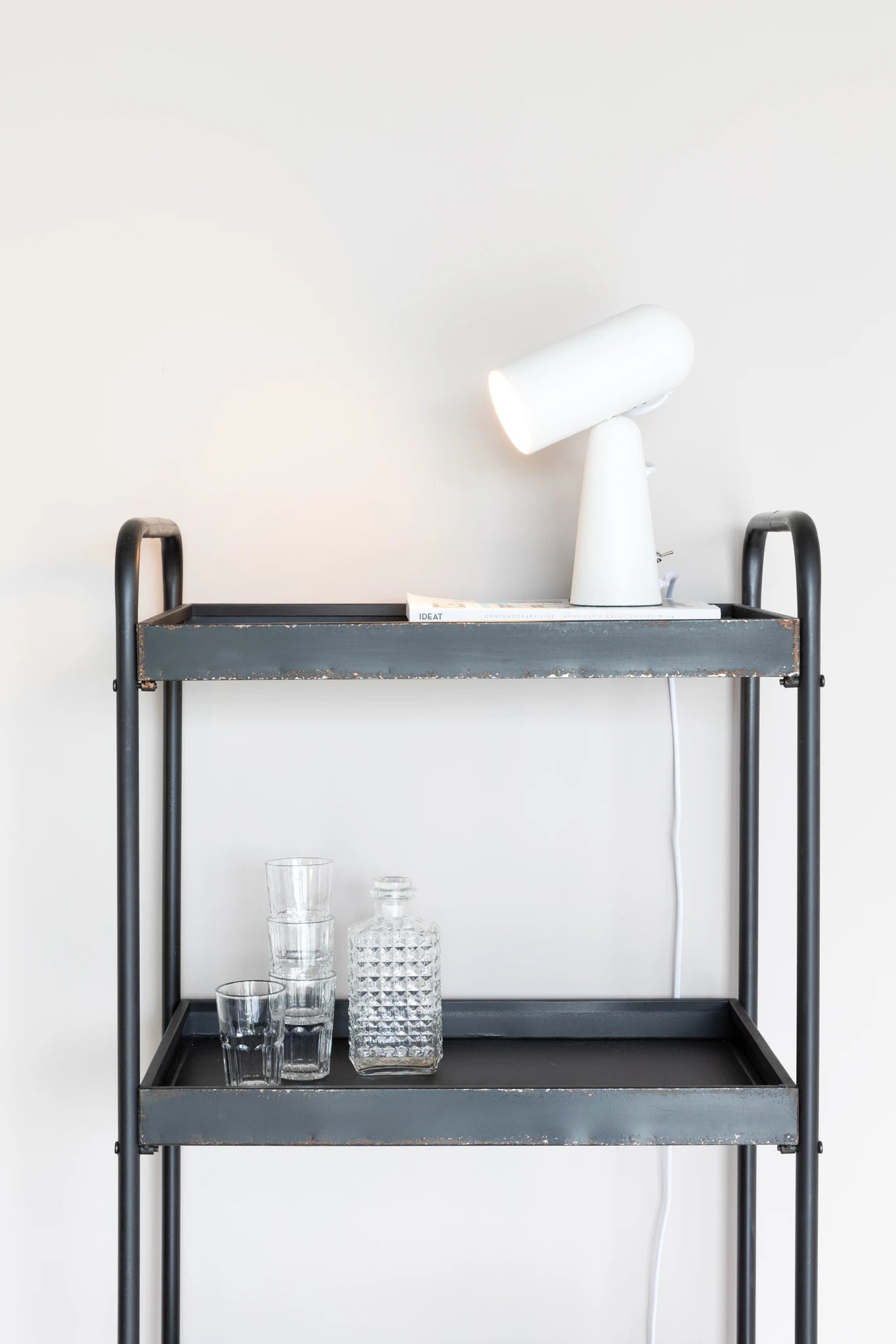 Vesper White Iron Table Lamp