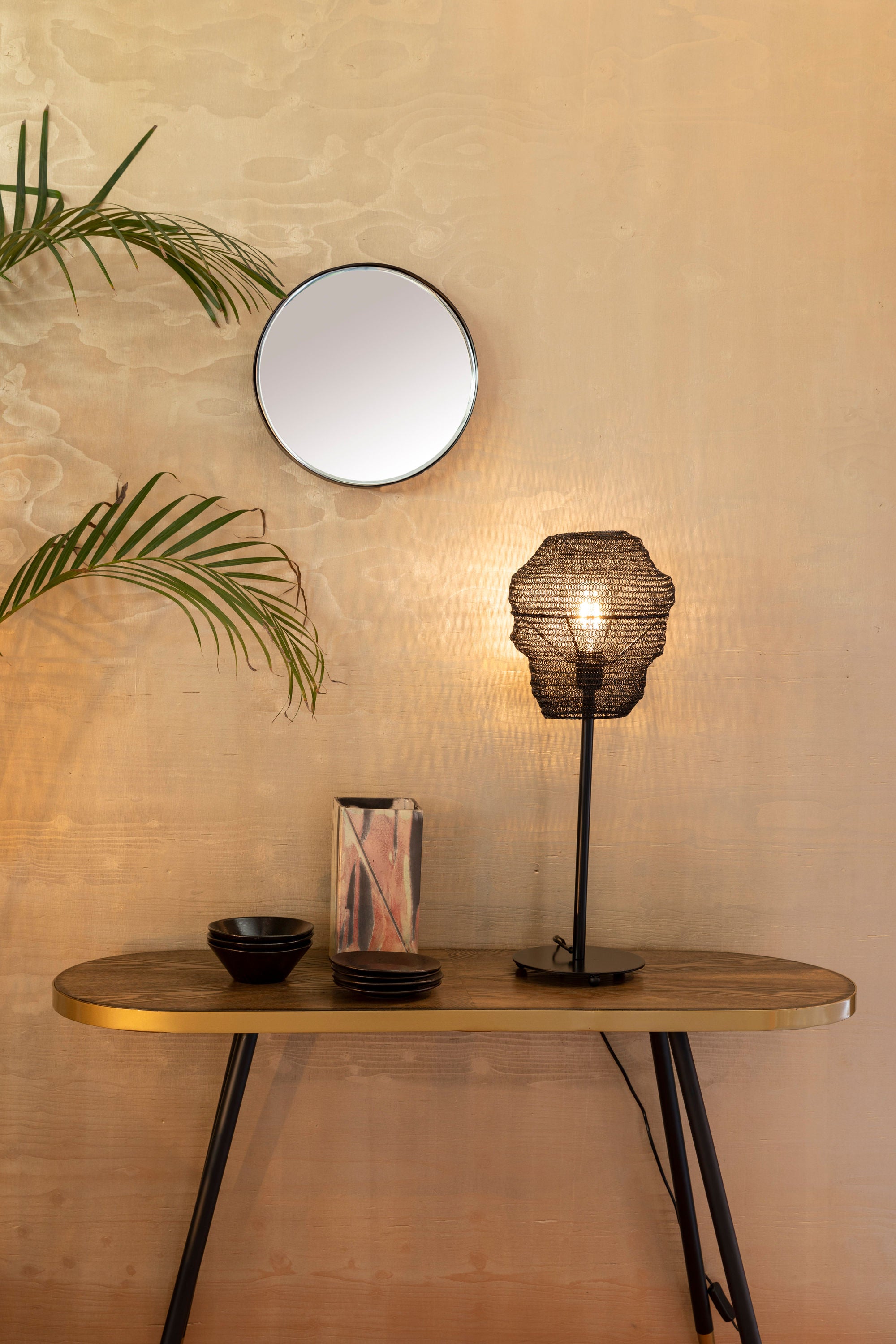 Lena Black Table Lamp