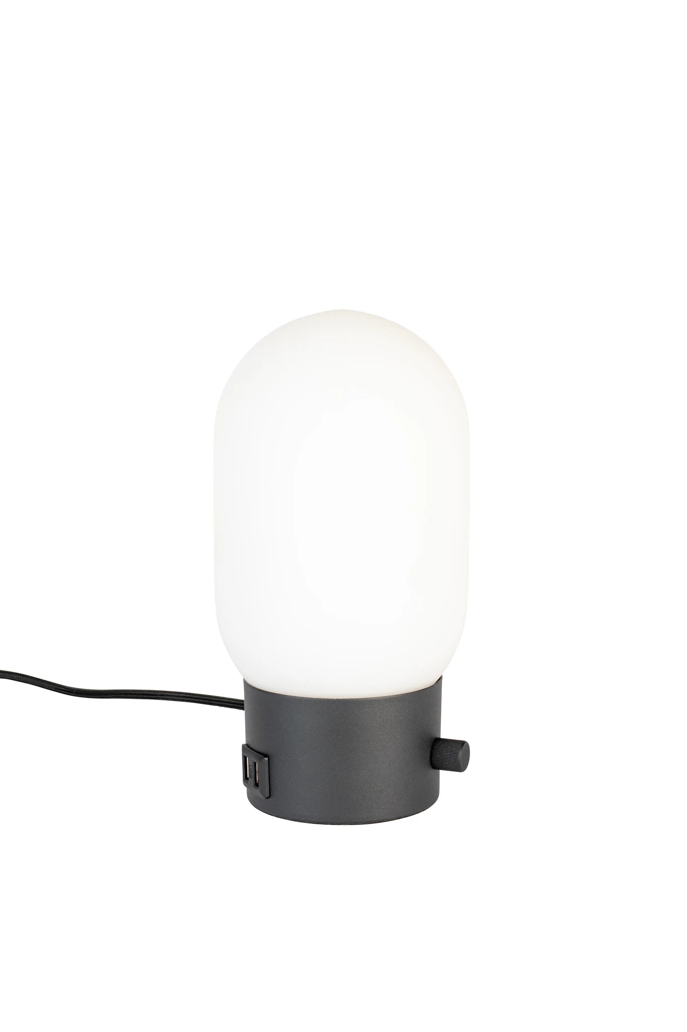 Zuiver Urban Charger Black Glass Table Lamp