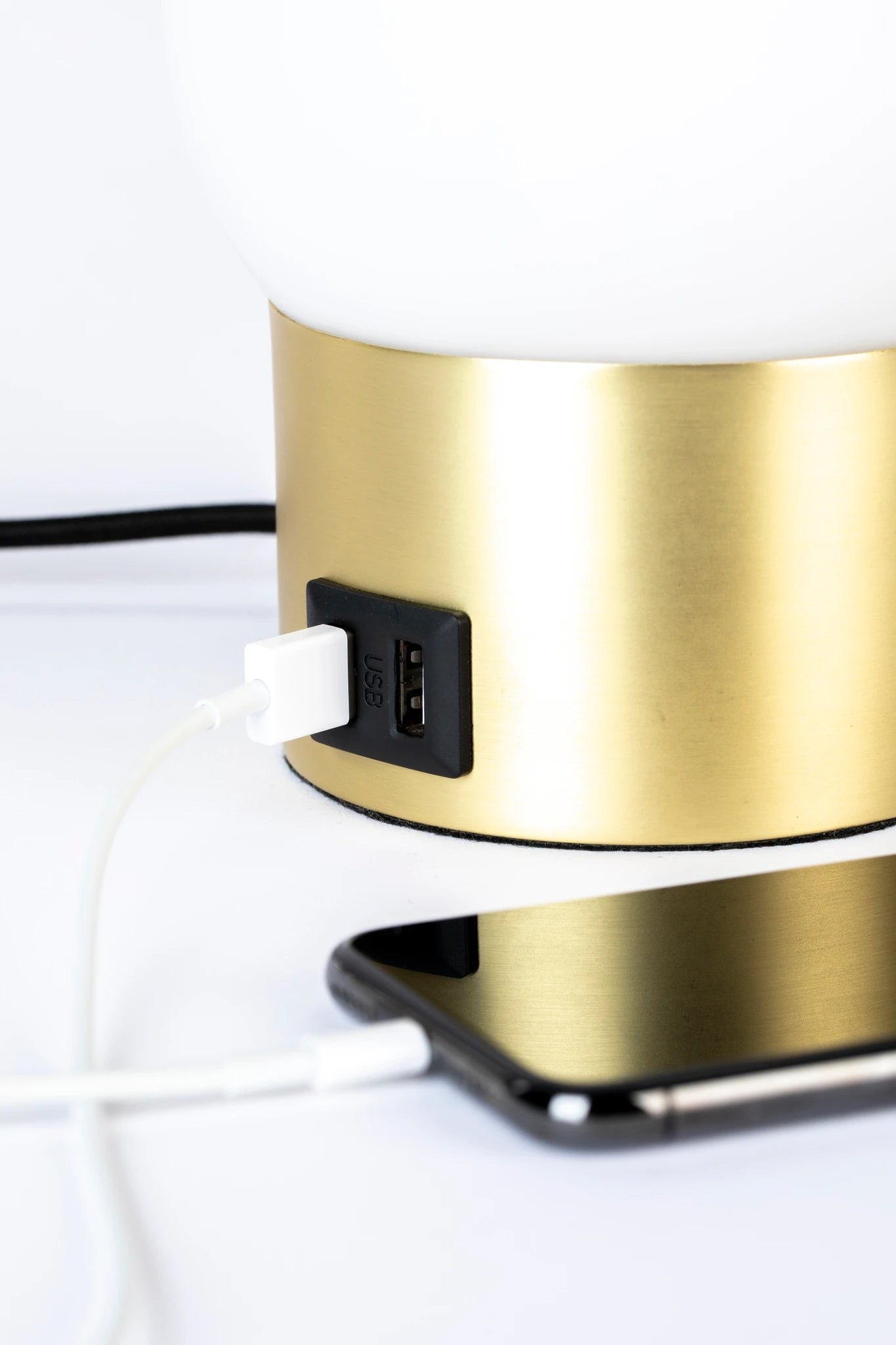 Zuiver Urban Charger Gold Glass Table Lamp