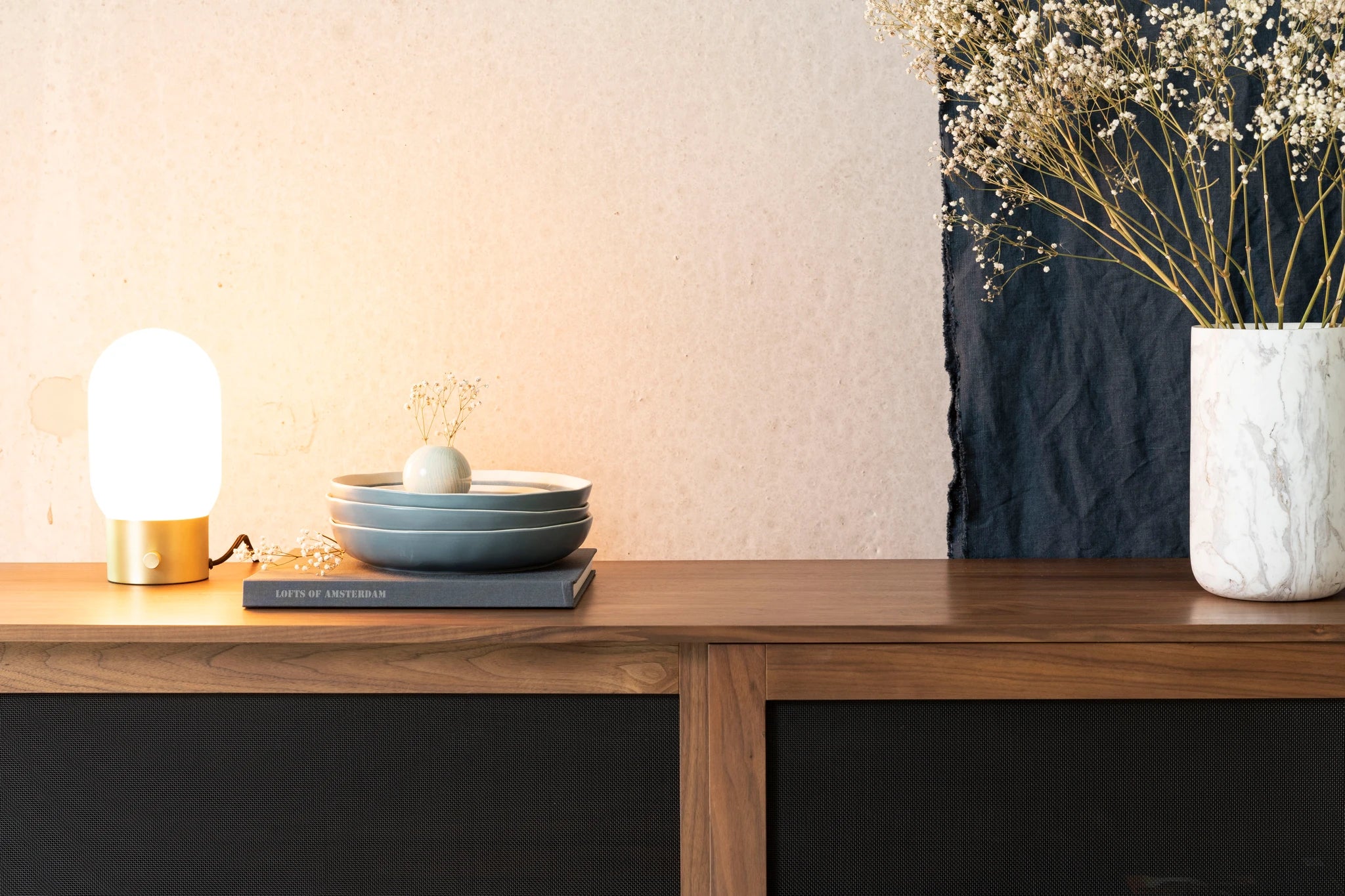 Zuiver Urban Charger Gold Glass Table Lamp