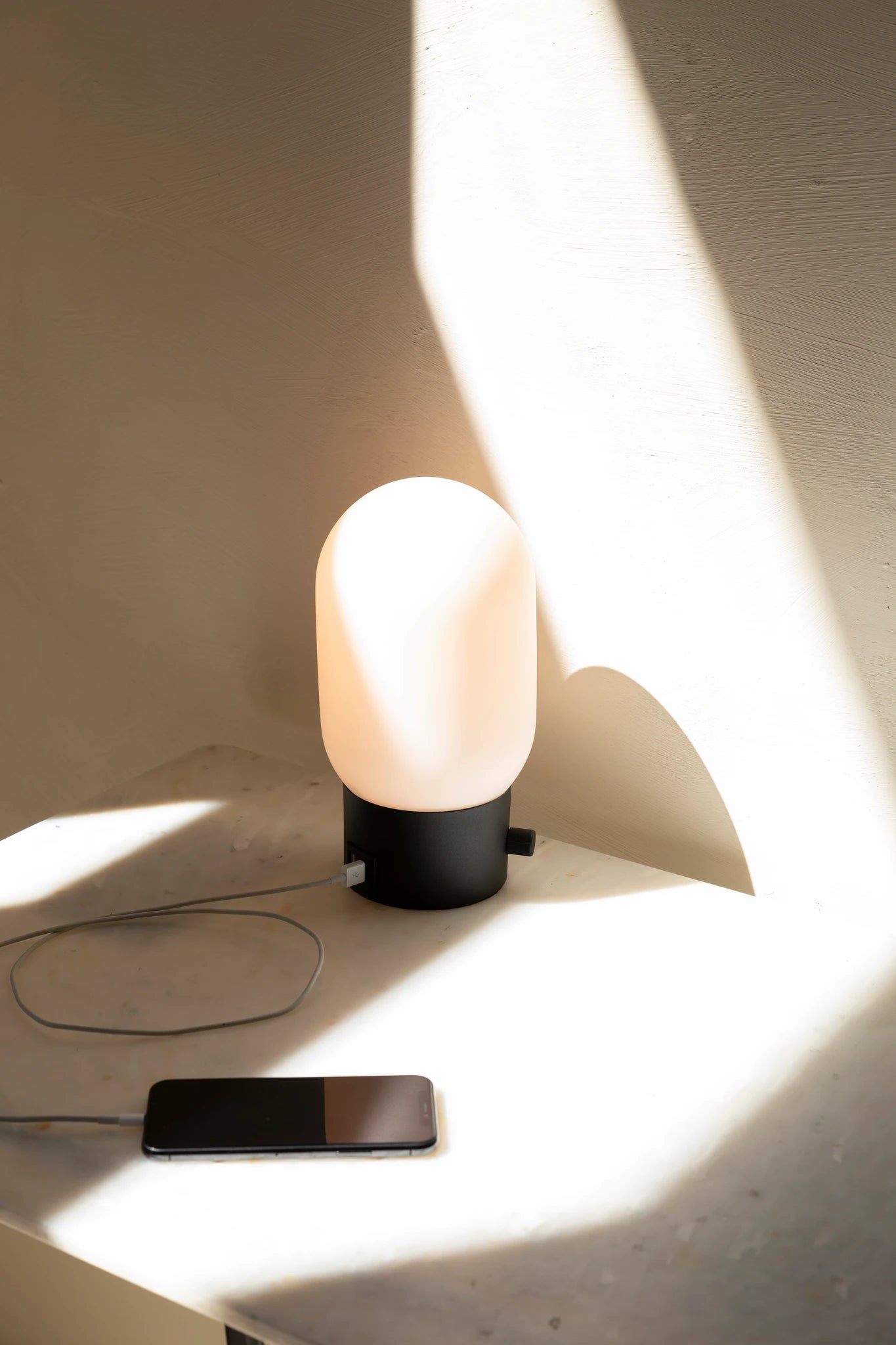 Zuiver Urban Charger Gold Glass Table Lamp