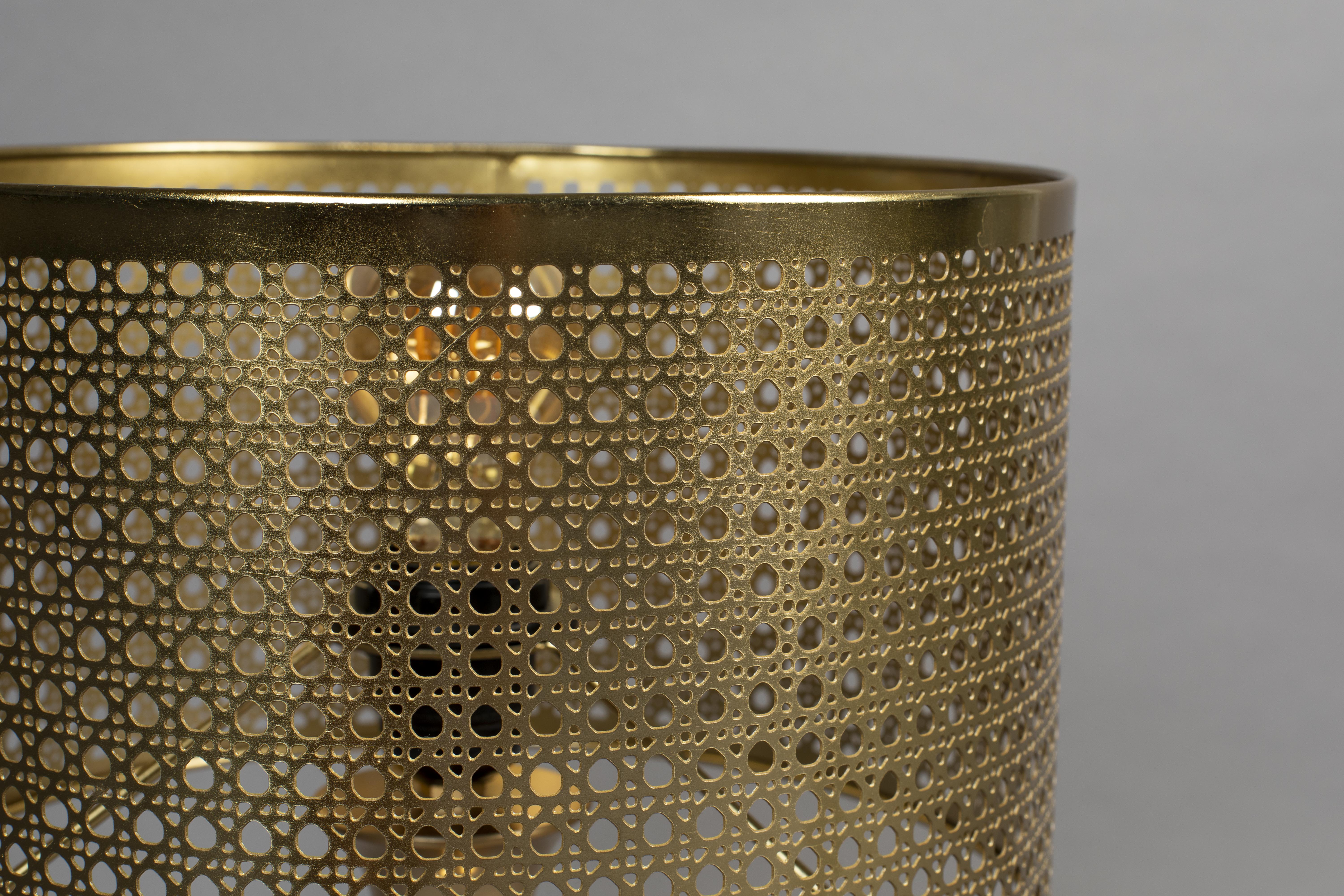 Dutchbone Barun Gold Mesh Design Table Lamp