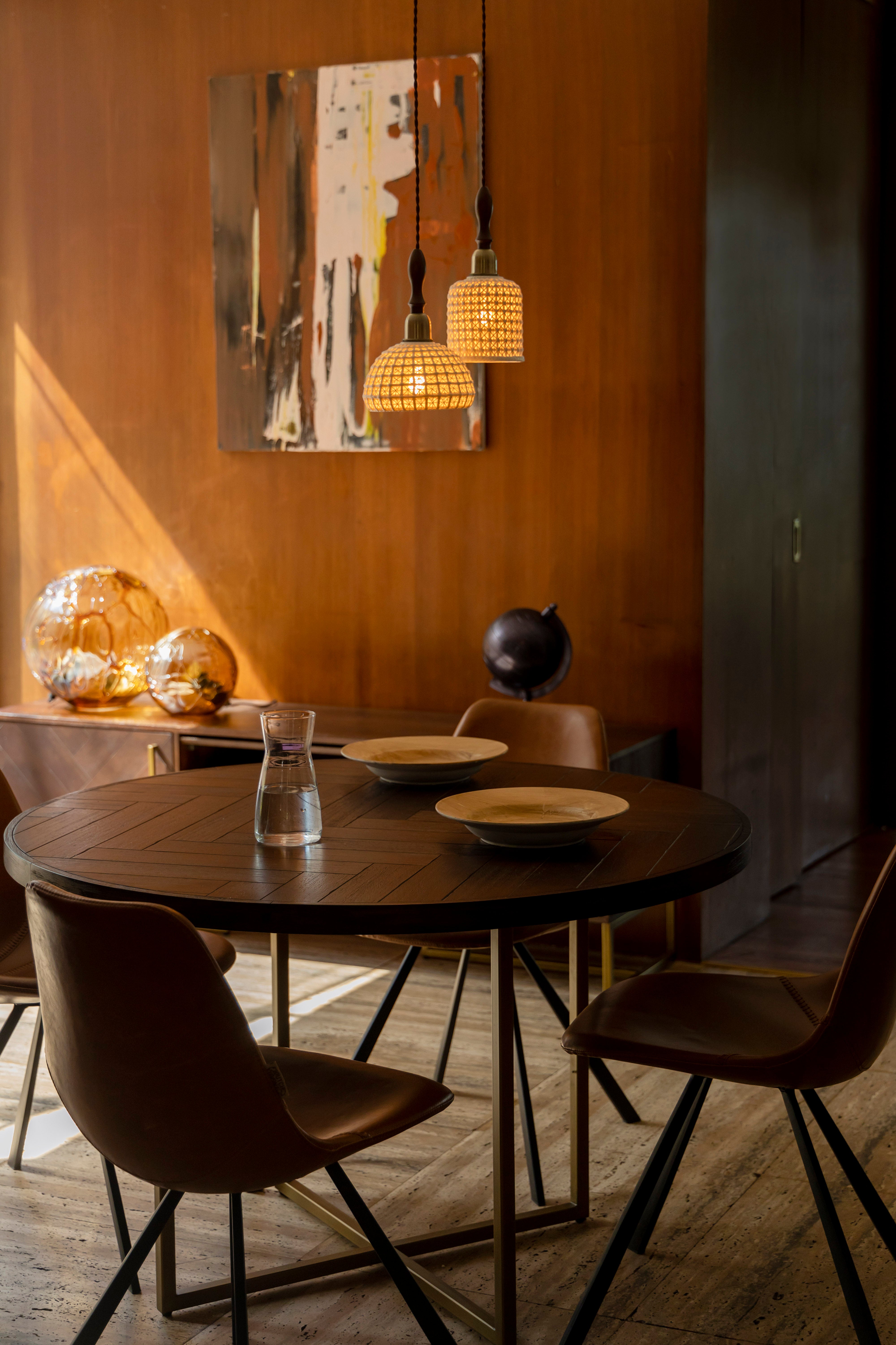 Dutchbone Lune 25 Melting Glass Table Lamp