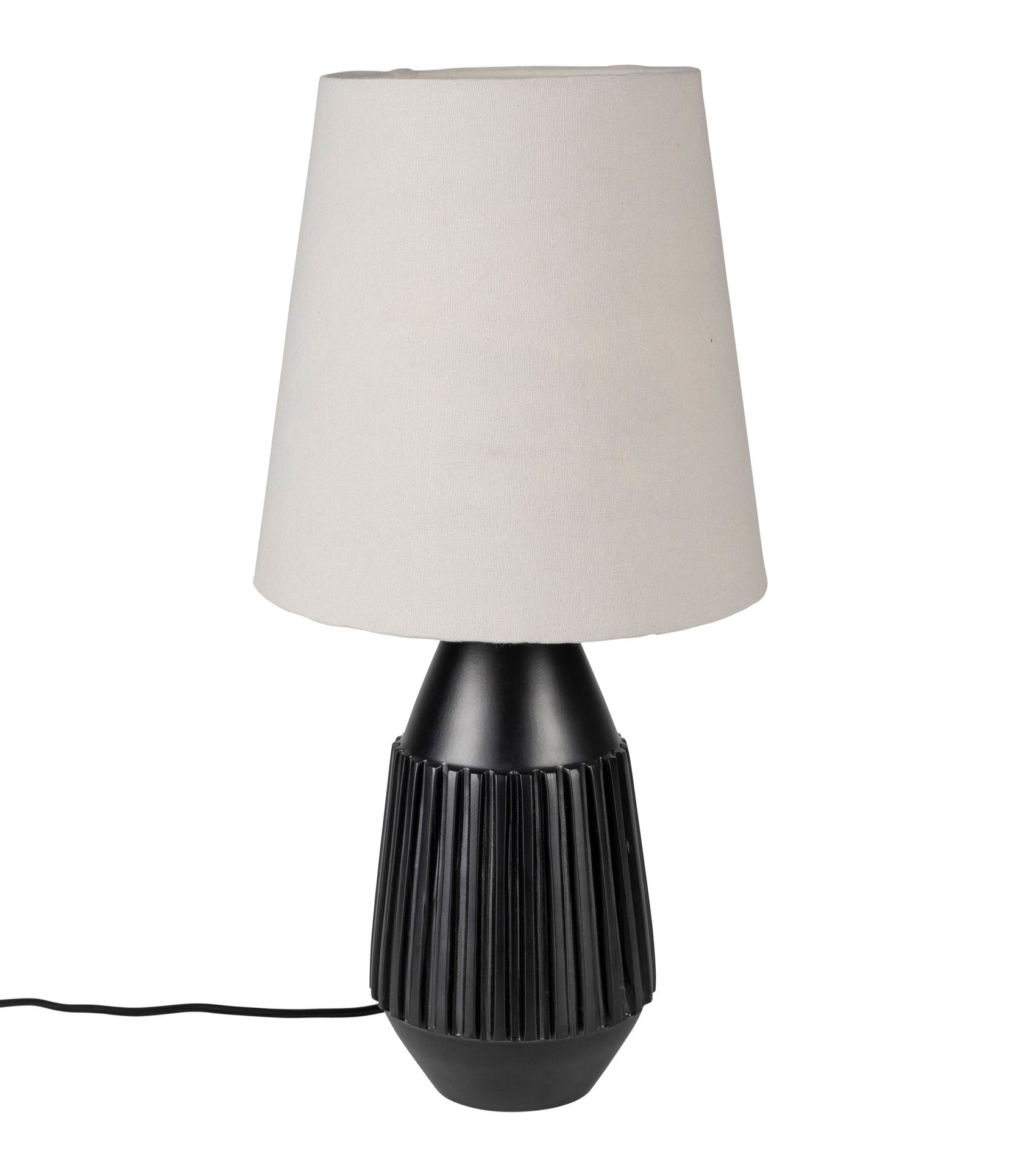 Aysa Black Aluminum Table Lamp