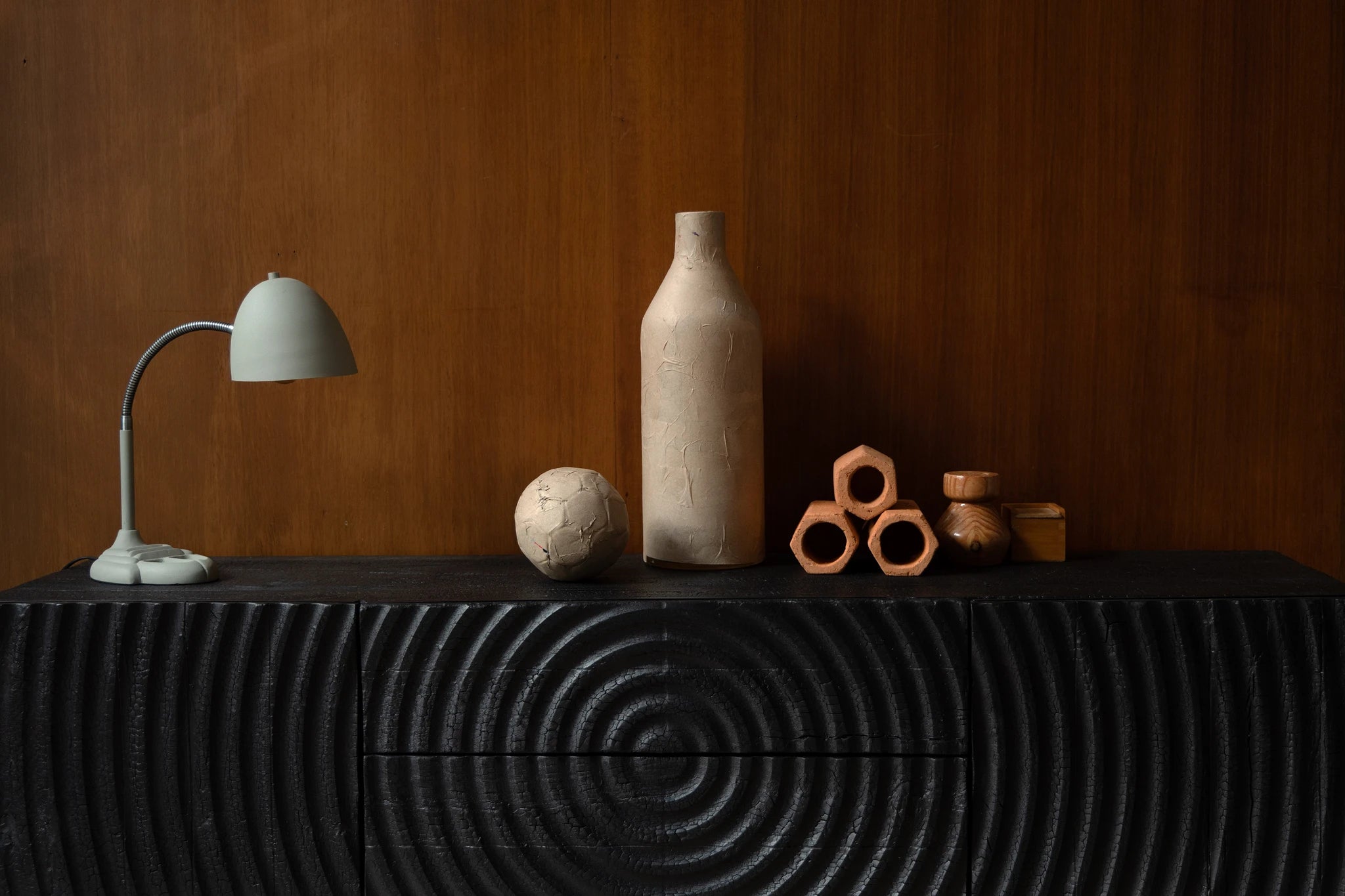 Dutchbone Janna Brown Iron Table Lamp