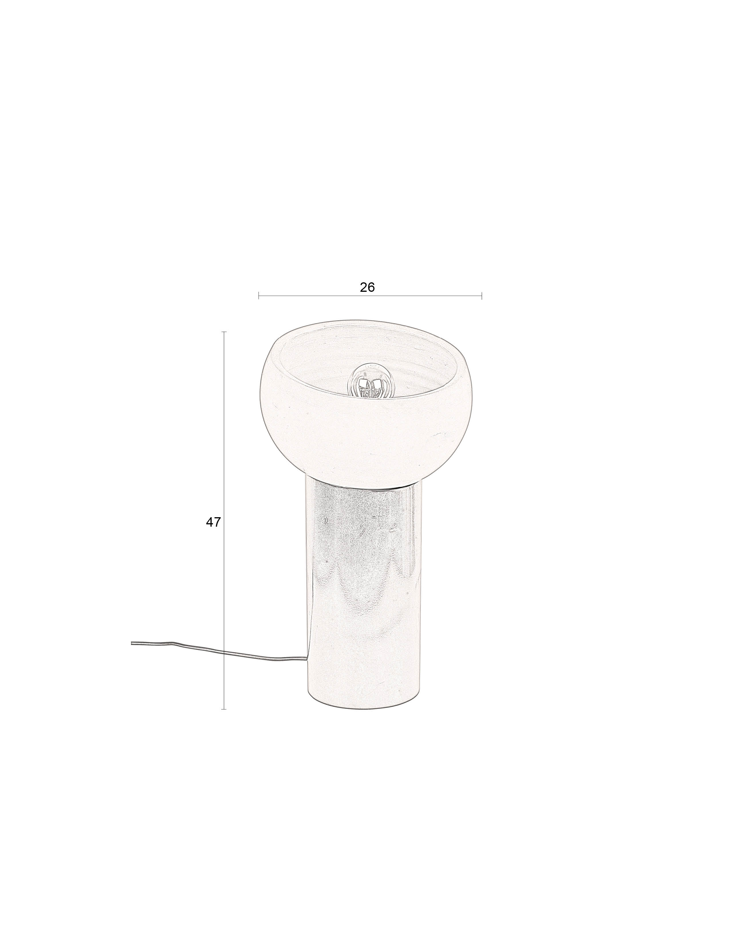 Dutchbone Zahra Terracotta Table Lamp Medium