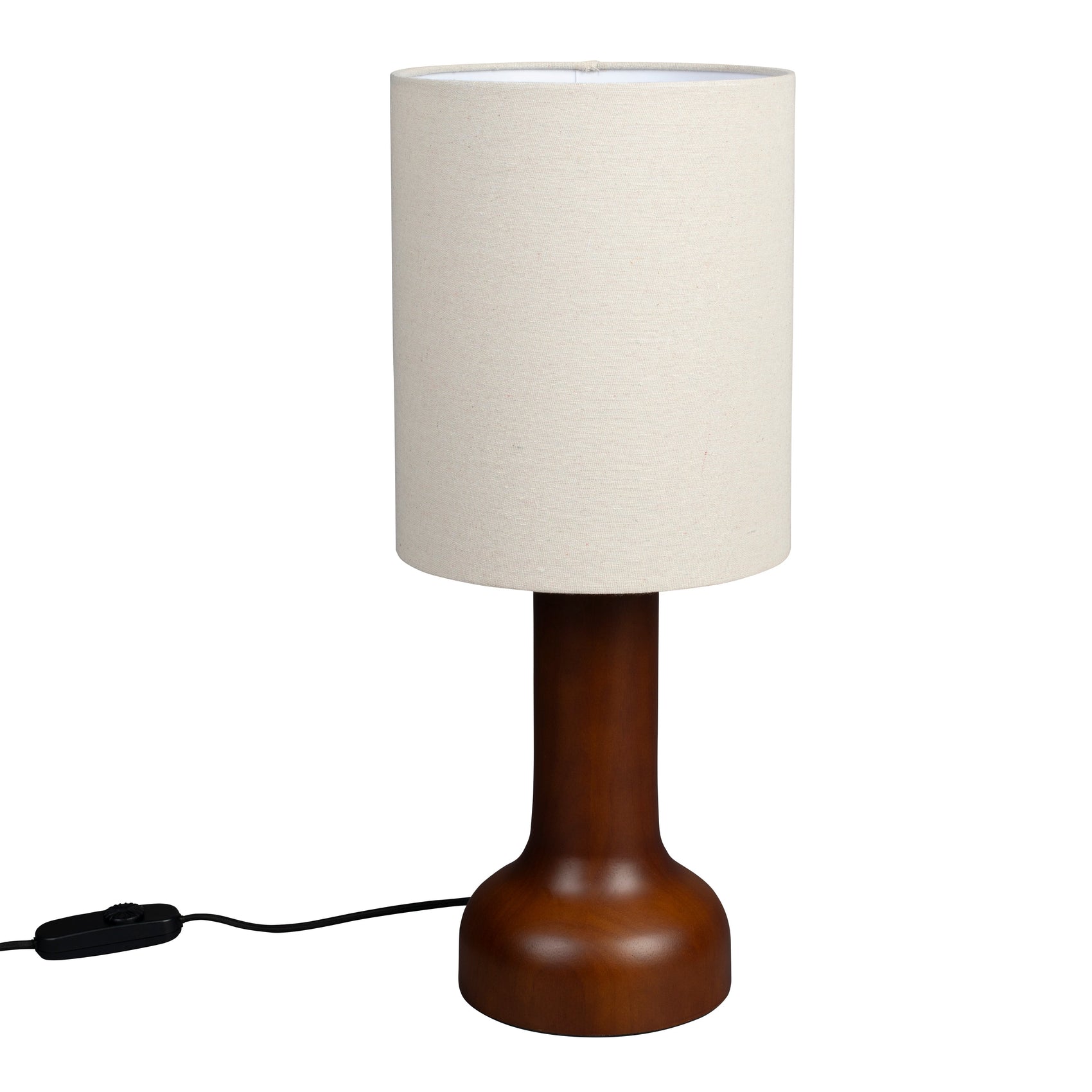 Dutchbone Jones Soft Organic Brown Wood Table Lamp