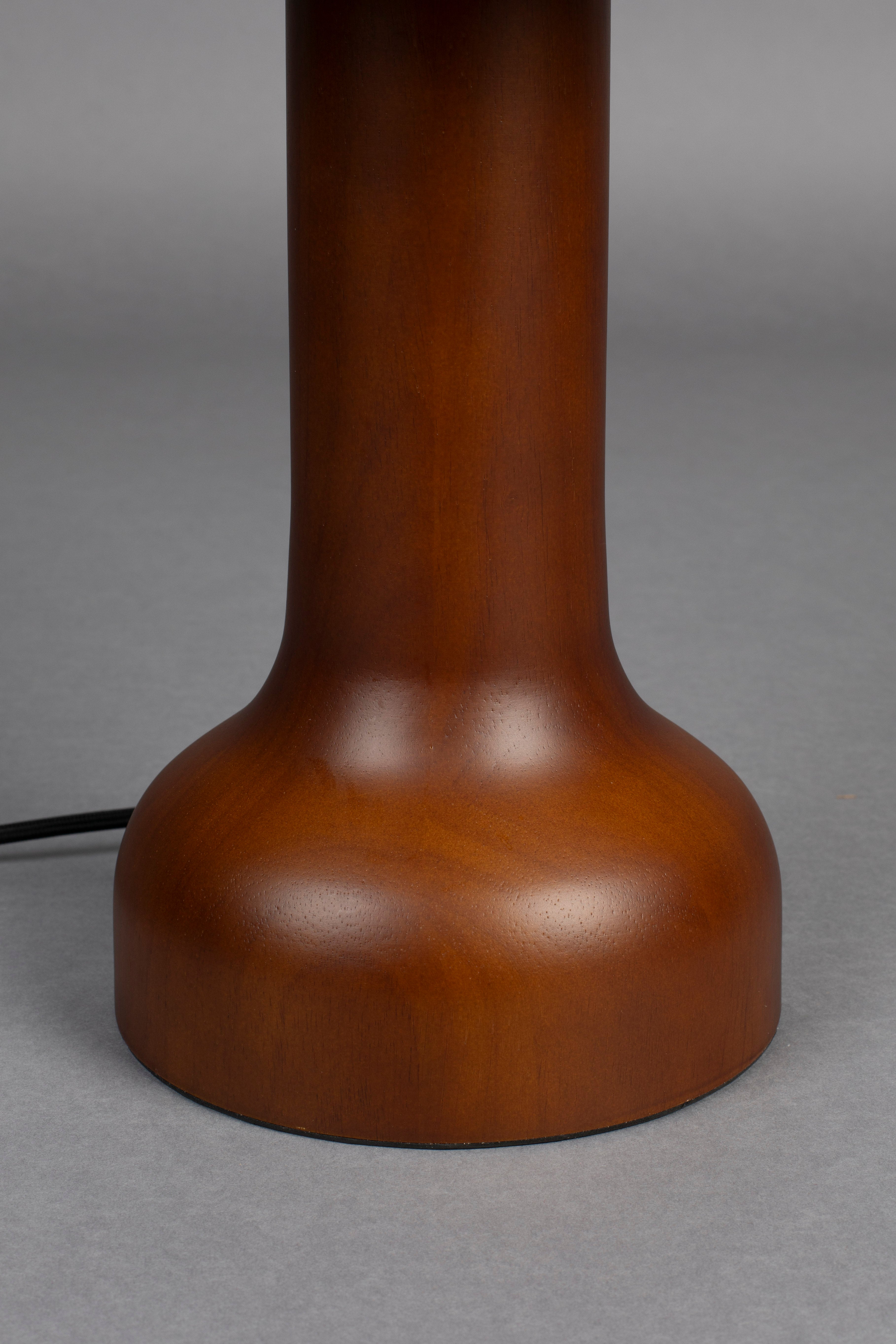 Dutchbone Jones Soft Organic Brown Wood Table Lamp