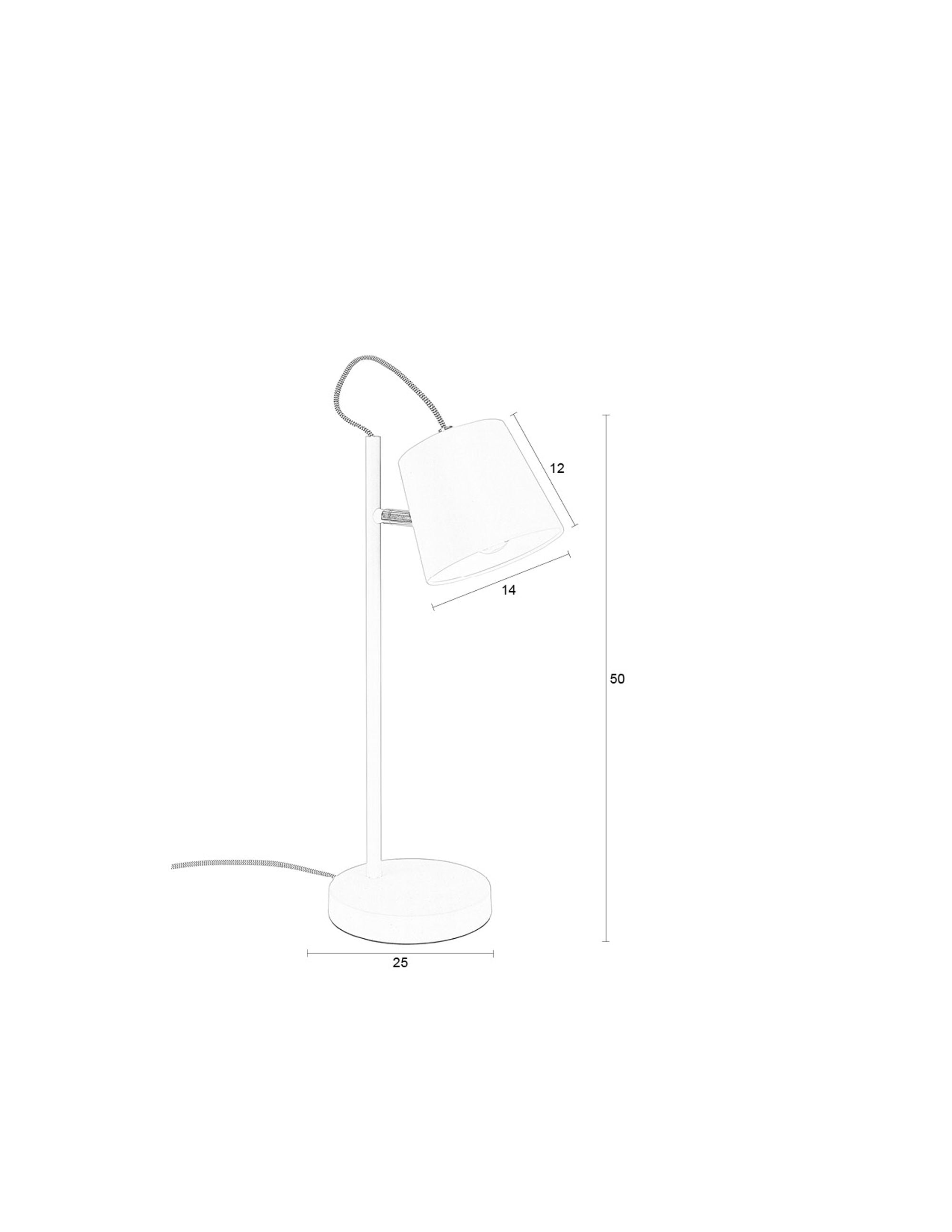 Zuiver Buckle Head Beige Table Lamp