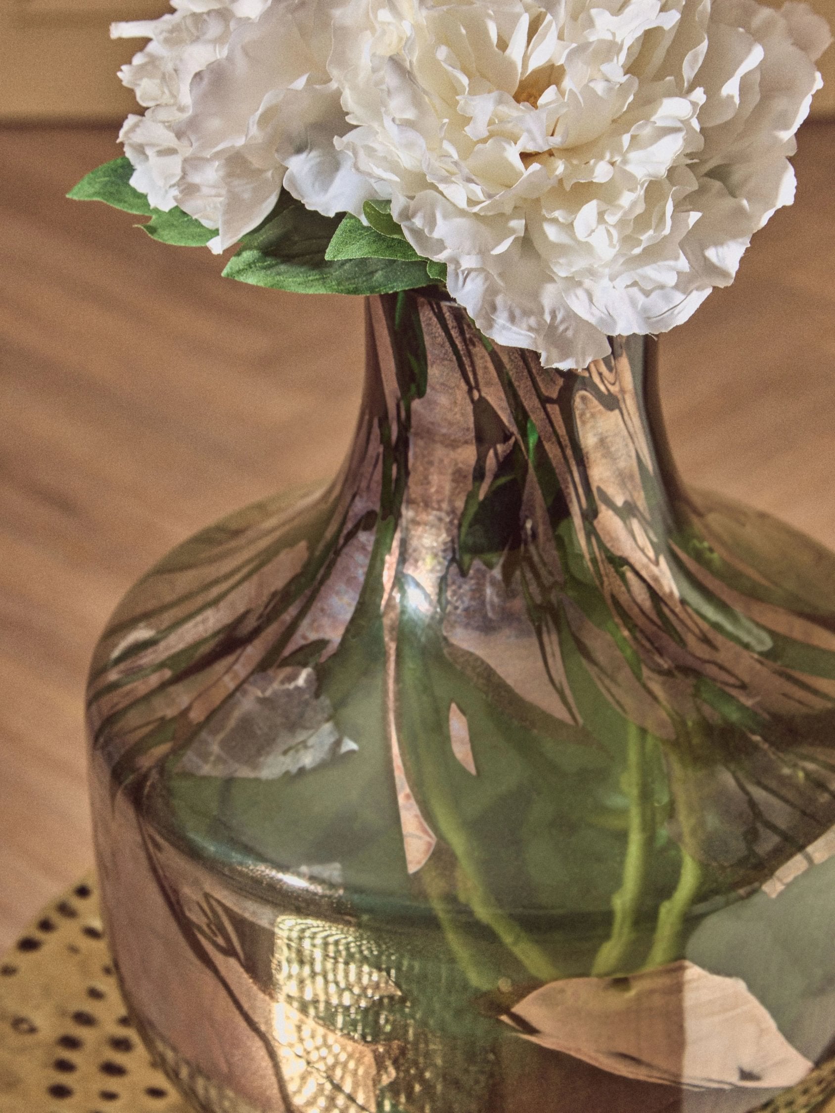 Alchemy Small Green & Gold Glass Vase