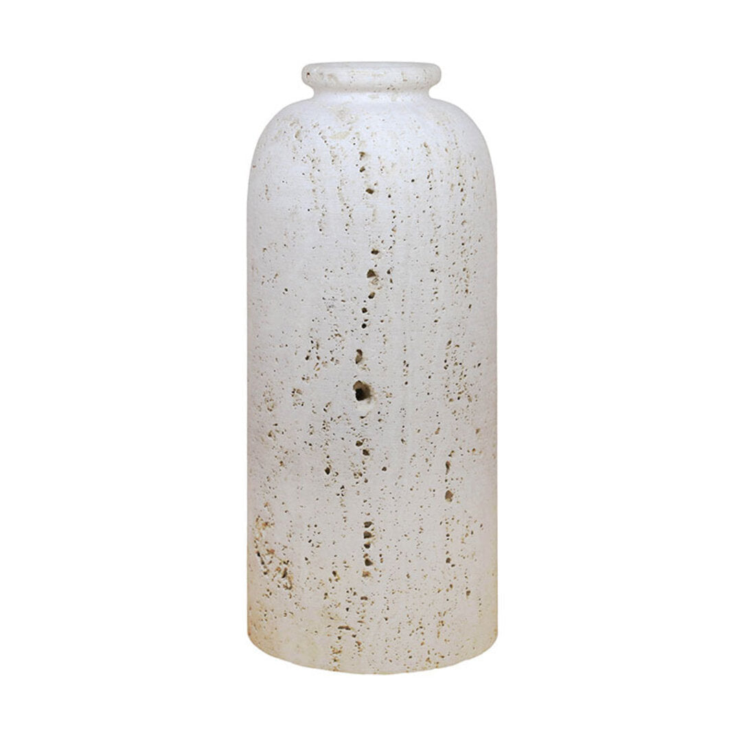 Amo Travertine Tall Vase
