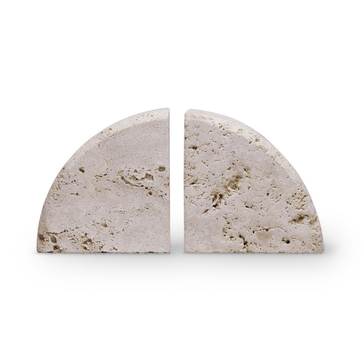 Amo Set of 2 Travertine Bookends
