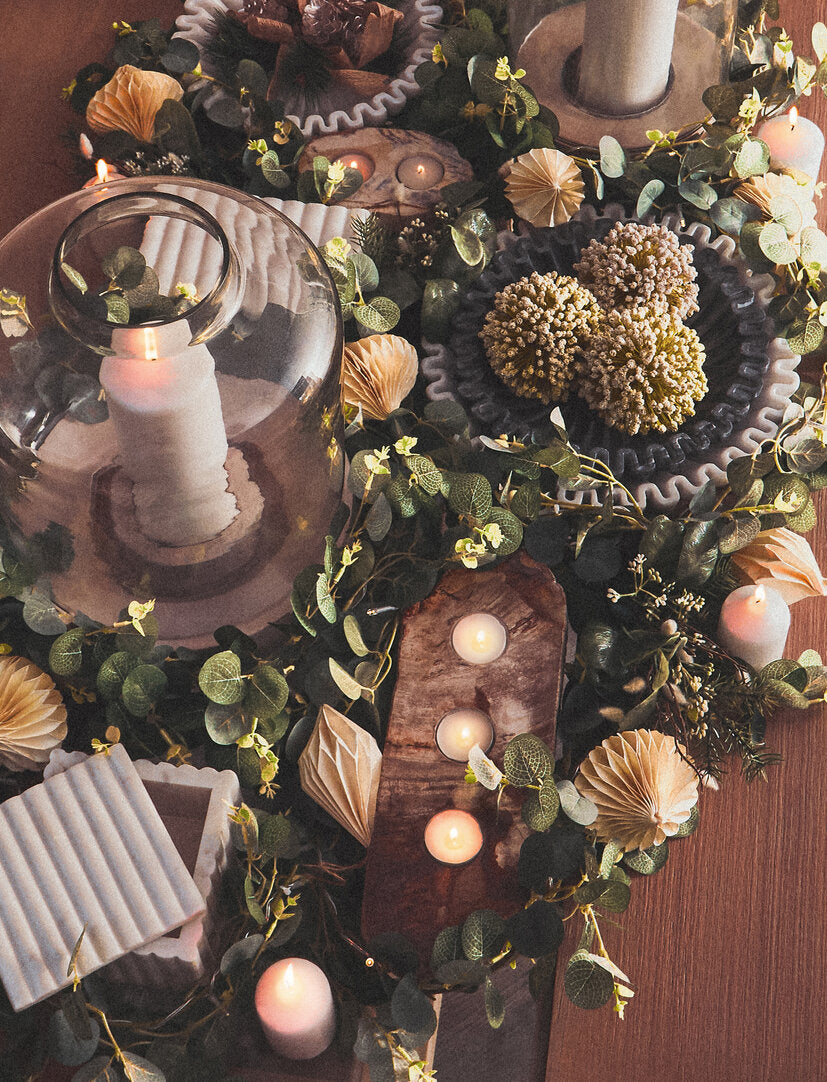 Athena Square White Fluted Marble Box