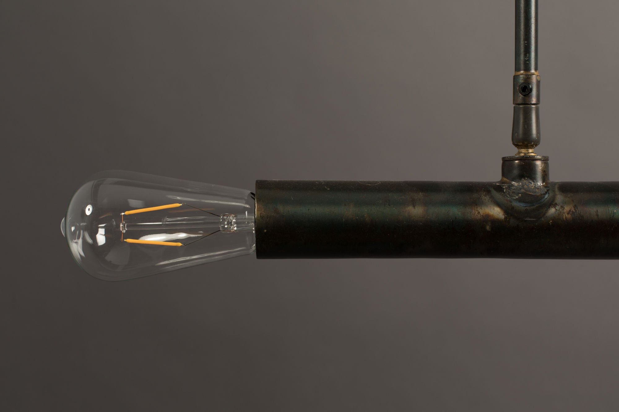 Dutchbone Doppio Burnished Iron Pendant Lamp