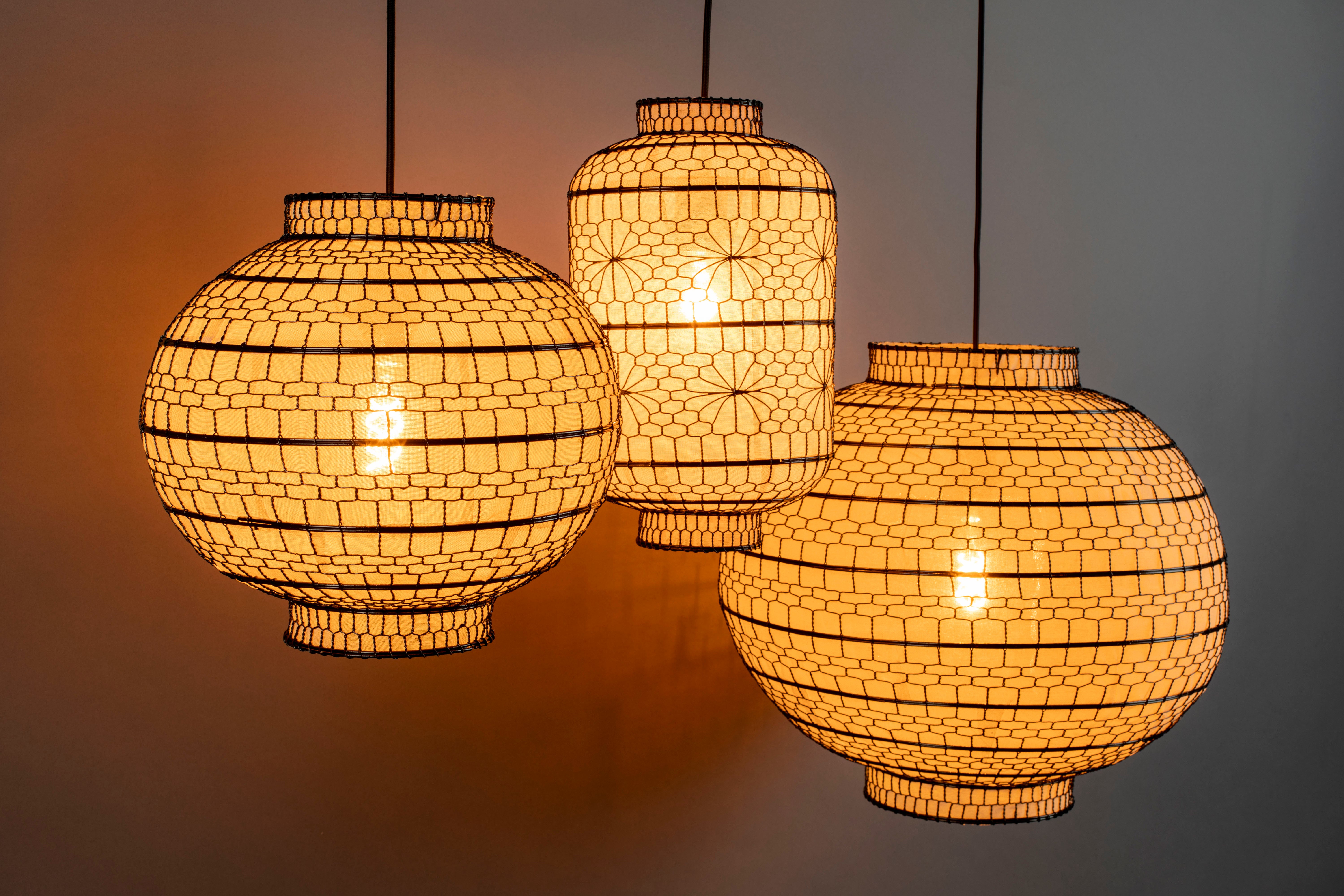 Dutchbone Ming Gauze Round 45 Pendant Lamp