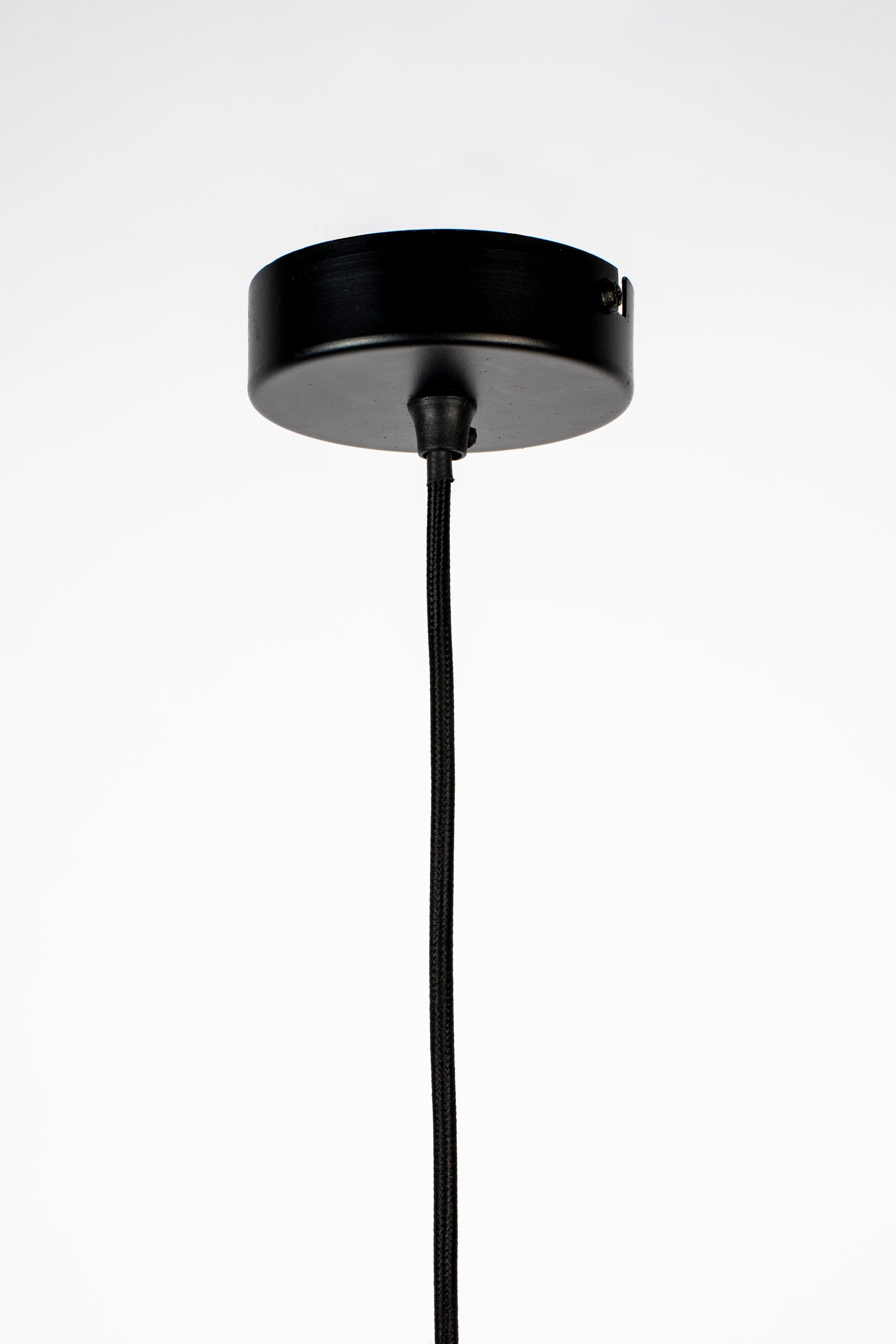 Carmen Black & Natural Rattan Pendant Lamp Large