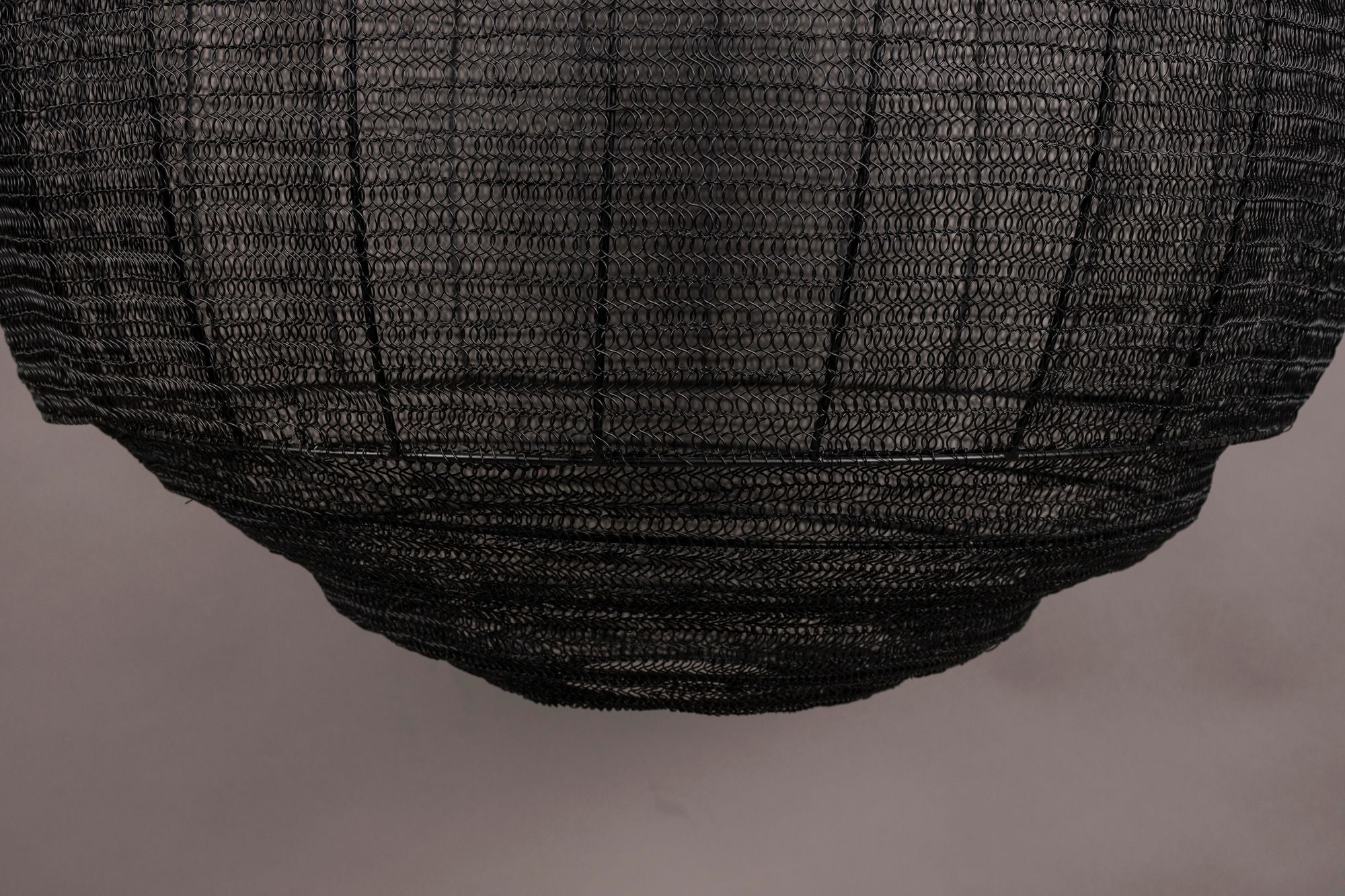 Dutchbone Meezan Black Metal Weave Pendant Light XL