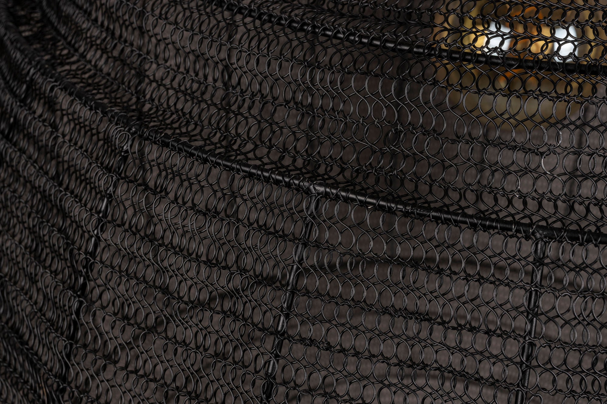 Dutchbone Meezan Black Metal Weave Pendant Light XL