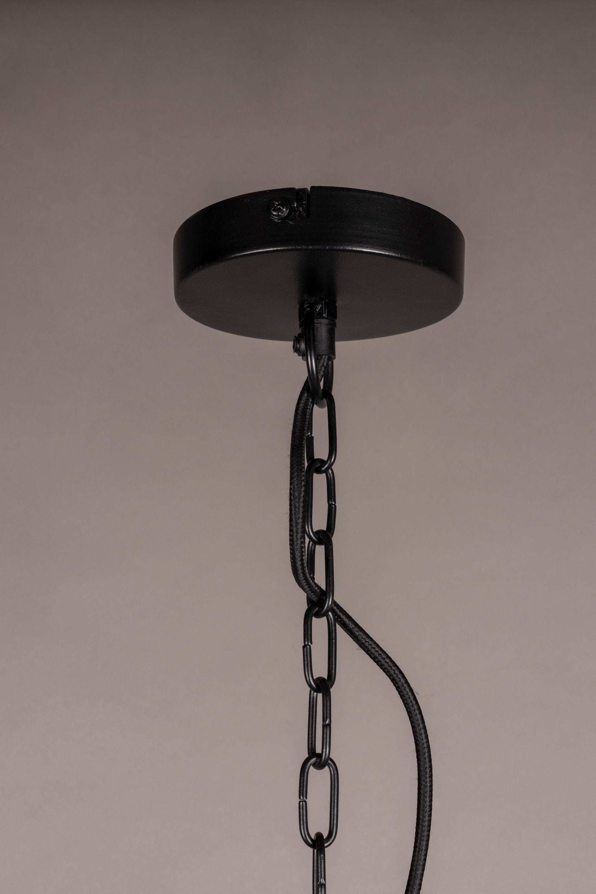 Dutchbone Meezan Black Metal Weave Pendant Light XL