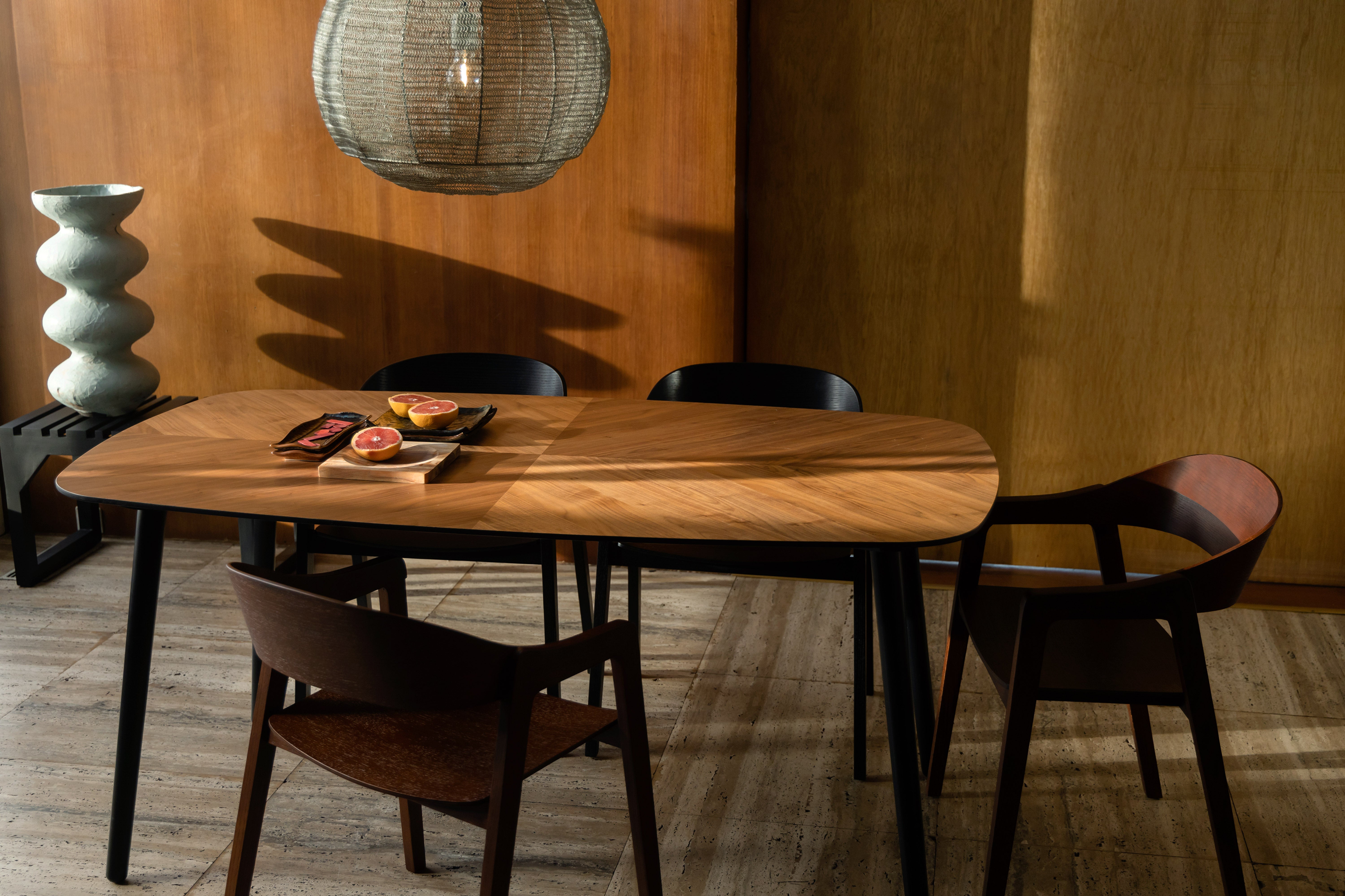 Dutchbone Meezan Black Metal Weave Pendant Light XL