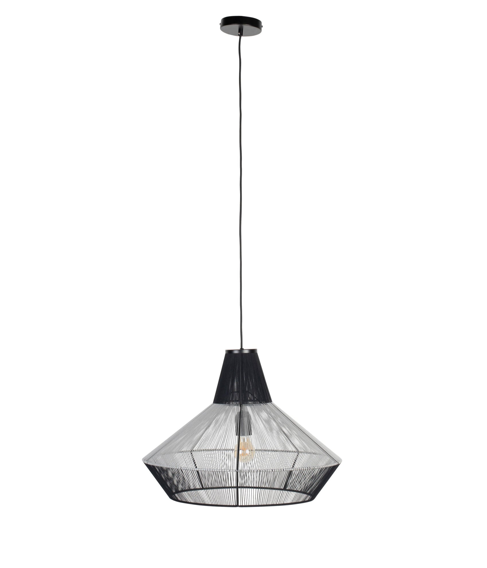 Zuiver Fairy Stone Grey Cotton Thread Pendant Lamp