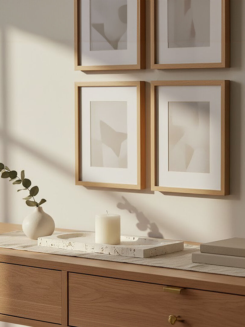 Amo Travertine Rectangular Decorative Tray
