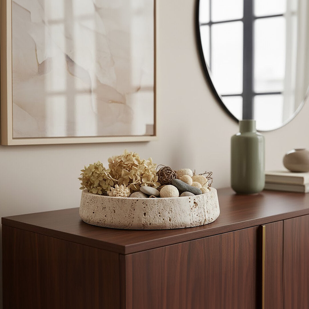 Amo Travertine Bowl