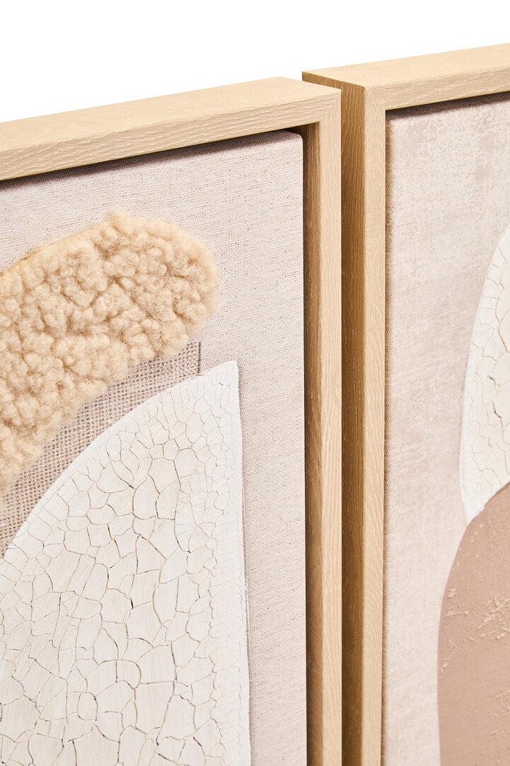 Noah Set of 2 Natural Textured Wall Art