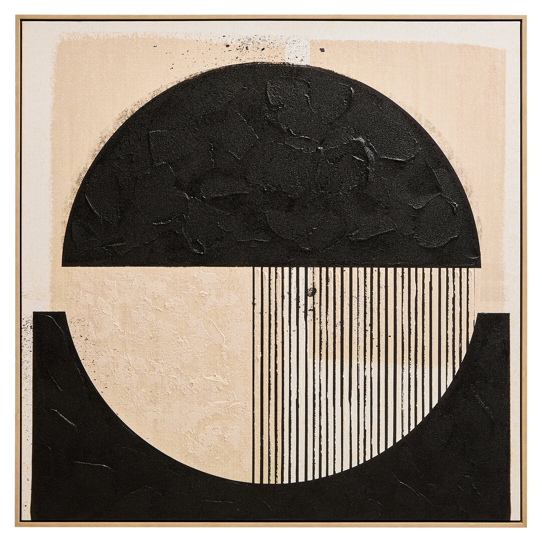 Noah Black & Cream Wall Art