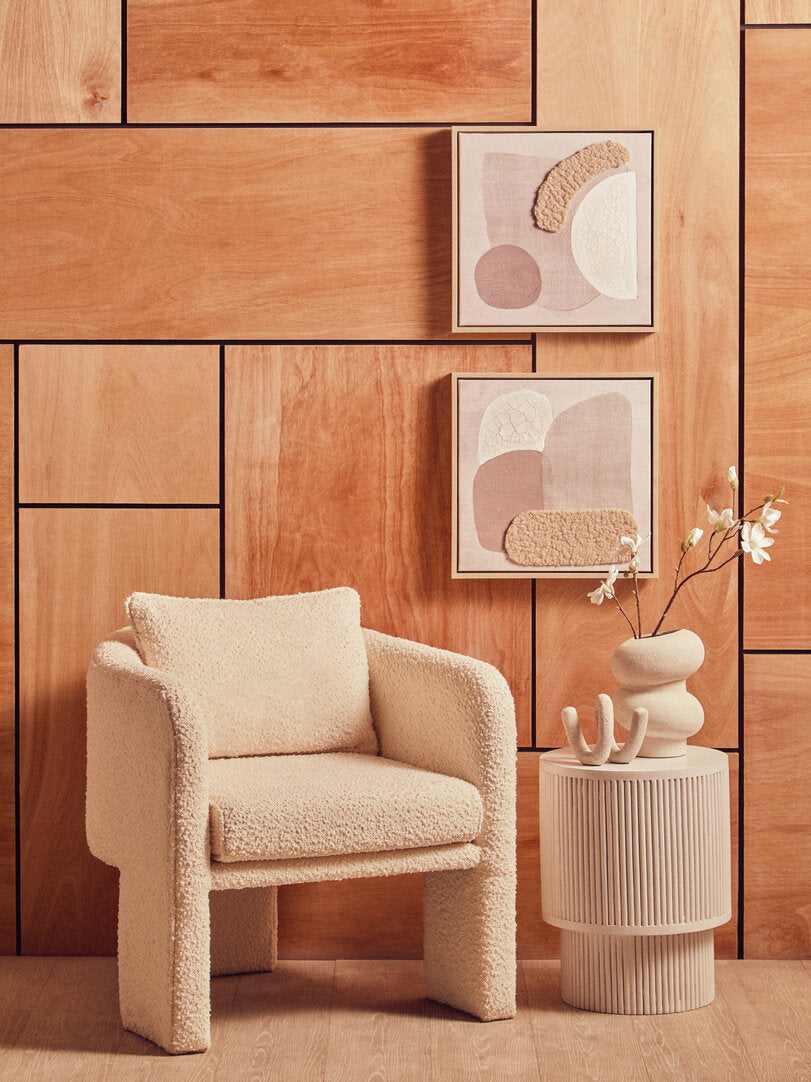 Noah Set of 2 Natural Textured Wall Art