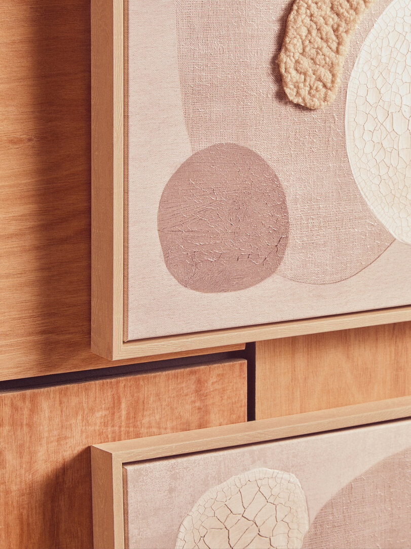 Noah Set of 2 Natural Textured Wall Art