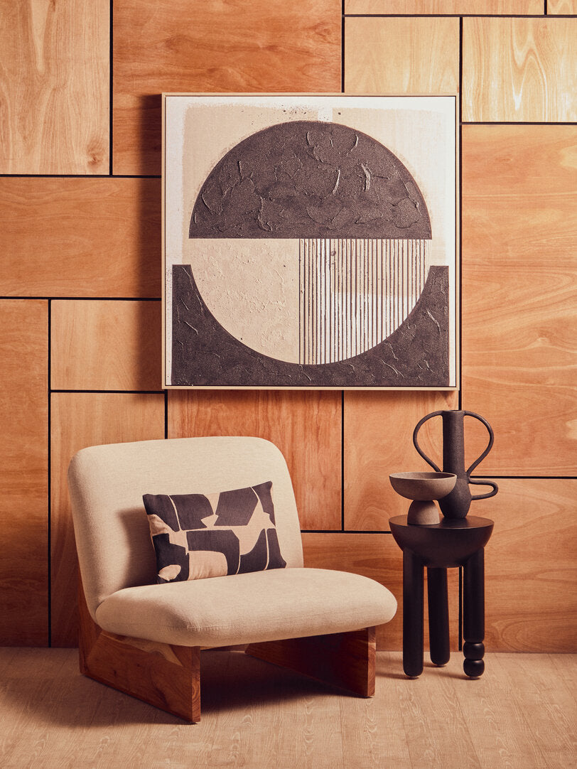Noah Black & Cream Wall Art