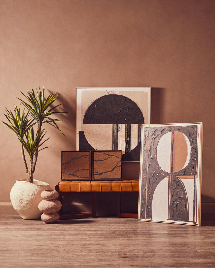 Noah Black & Cream Wall Art