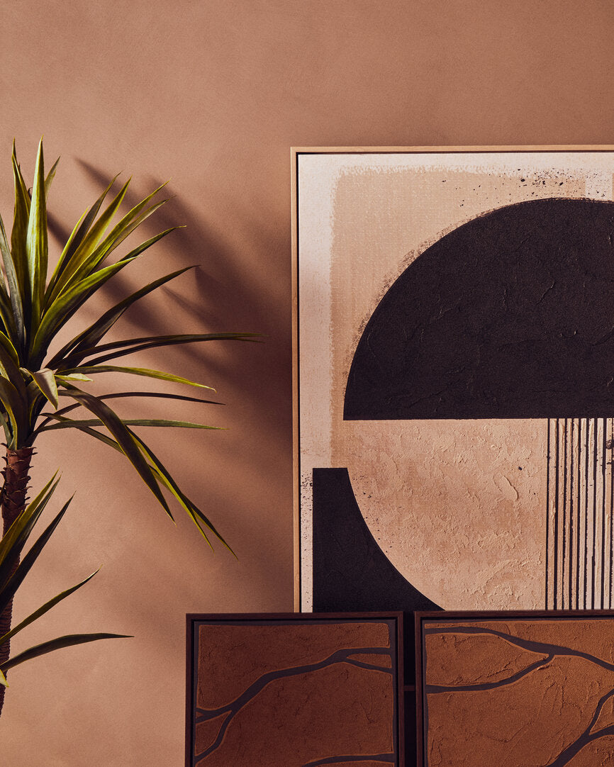 Noah Black & Cream Wall Art
