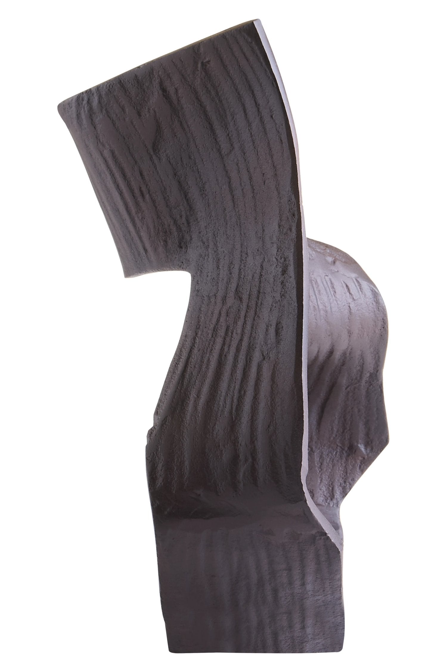Atelier Large Brown Aluminium Abstract Swirl Sculpture
