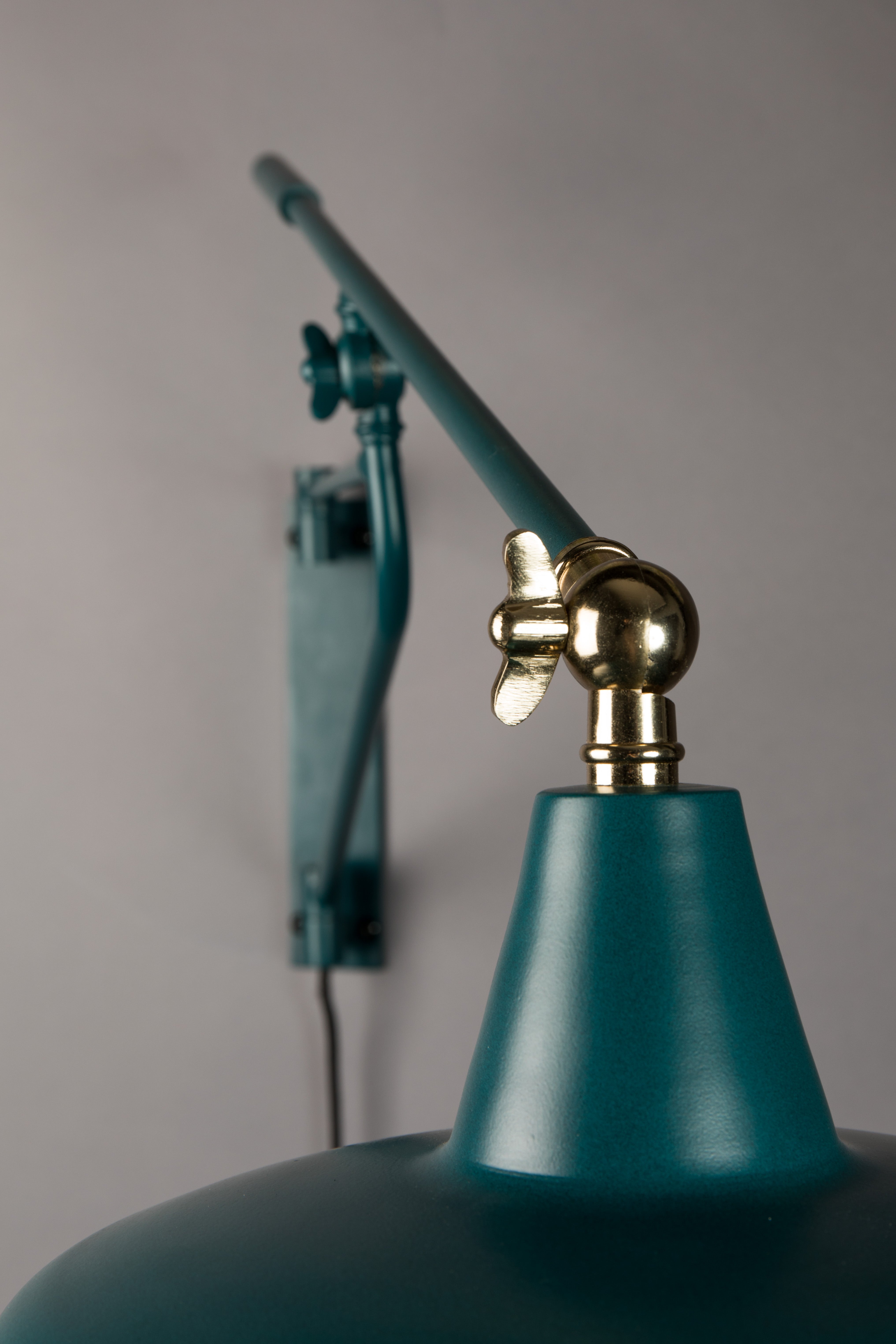 Dutchbone Hector Teal Adjustable Wall Light